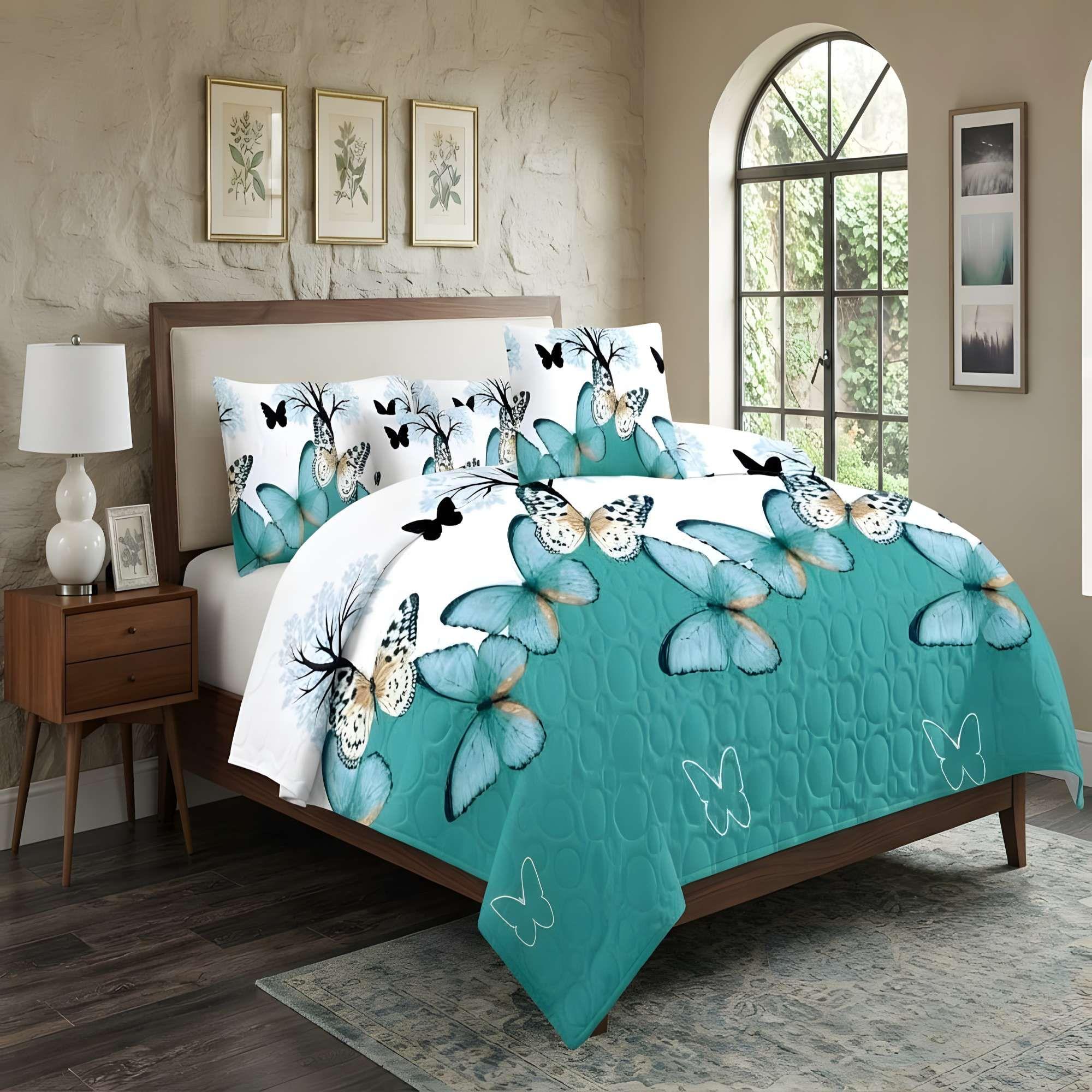 CUBRECAMA PREMIUM DE VERANO CON DISEÑO 2 PLAZA B6-0