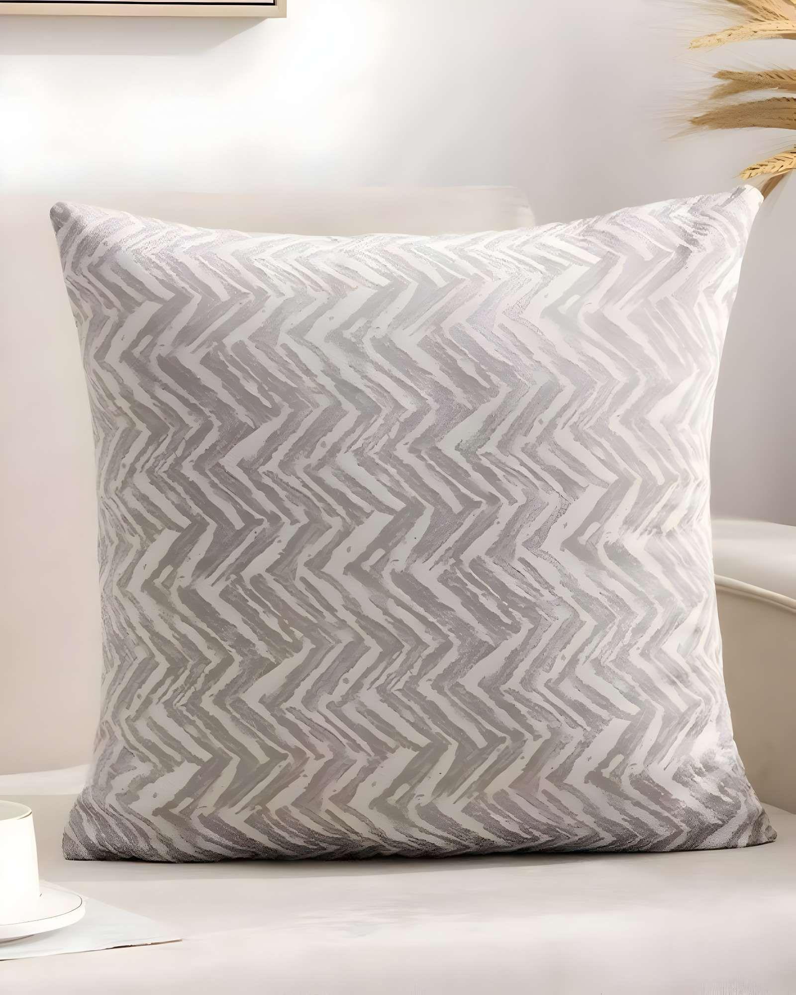 SET DE 2 FUNDAS DE COJINES DISEÑO MAILLARD 45CM X 45 CM GRIS-3