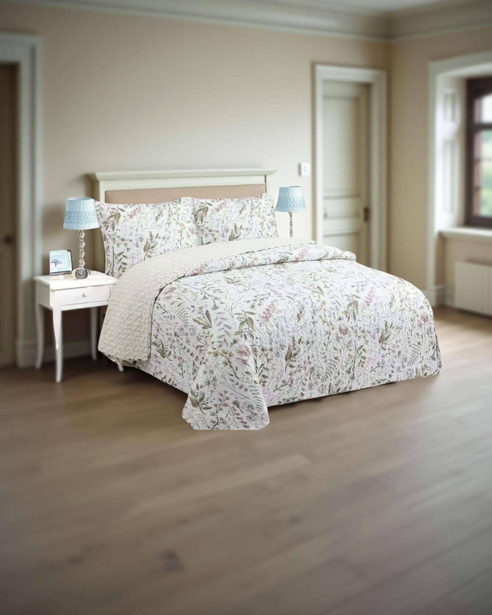 CUBRECAMA QUILT CON CHIPORRO KING N11-2