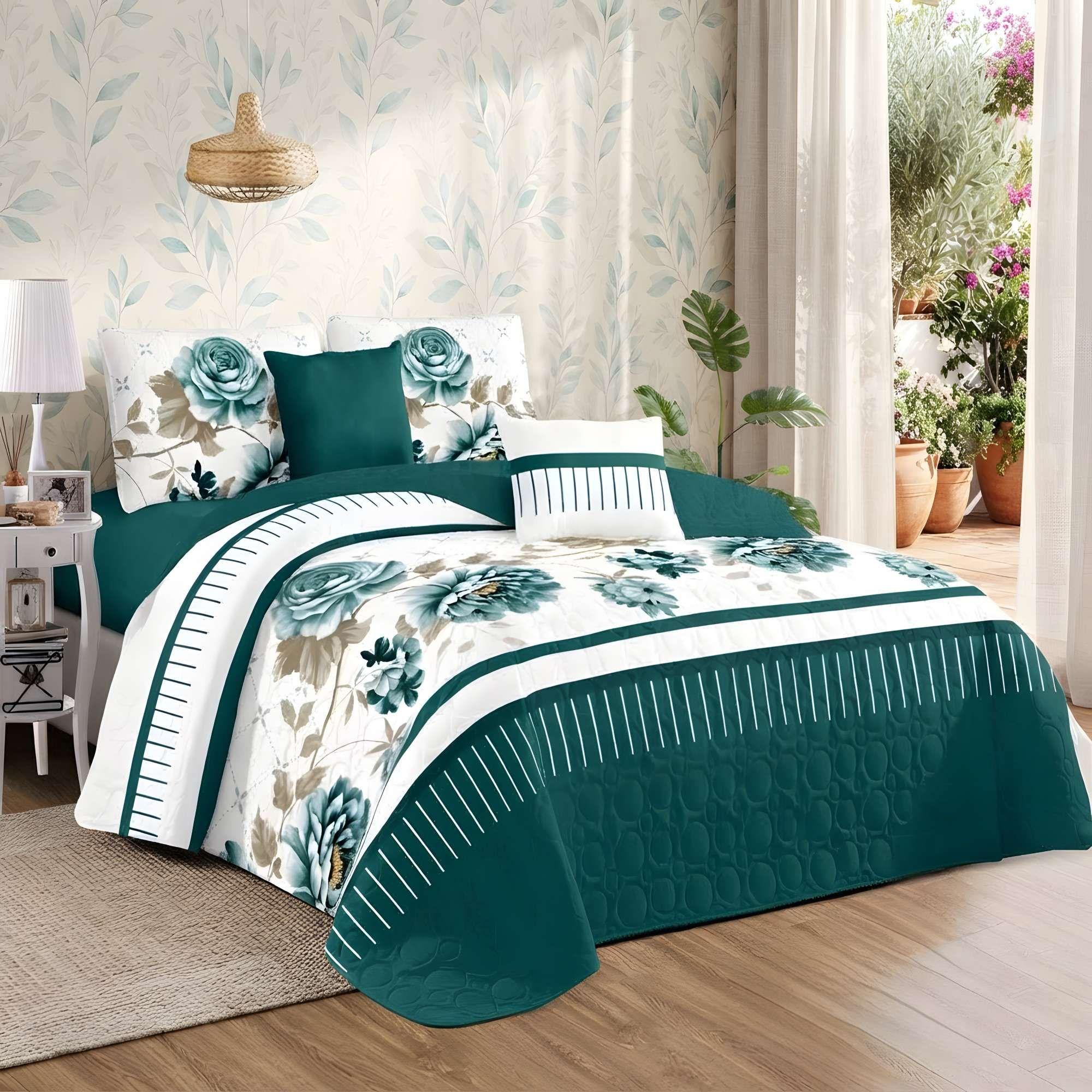 CUBRECAMA PREMIUM DE VERANO CON DISEÑO 1,5P B35-2