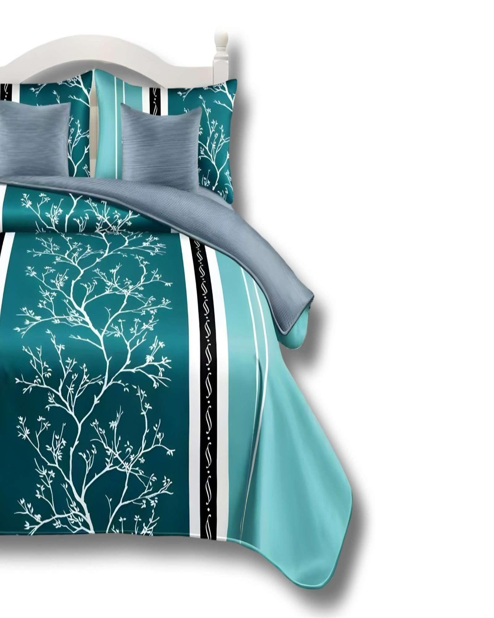 SET DE CAMA DE 9 PIEZAS INCLUYE CUBRECAMA MAS JUEGO DE SABANAS MAS CORTINAS 06-2