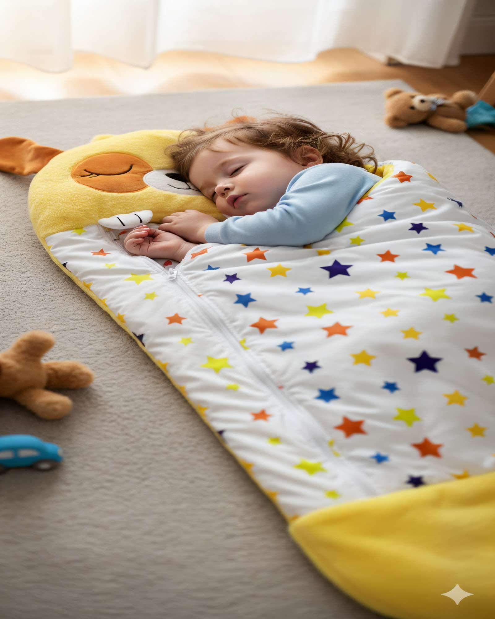 SACO PARA DORMIR EN FORMA DE PERRITO COLOR AMARILLO-2