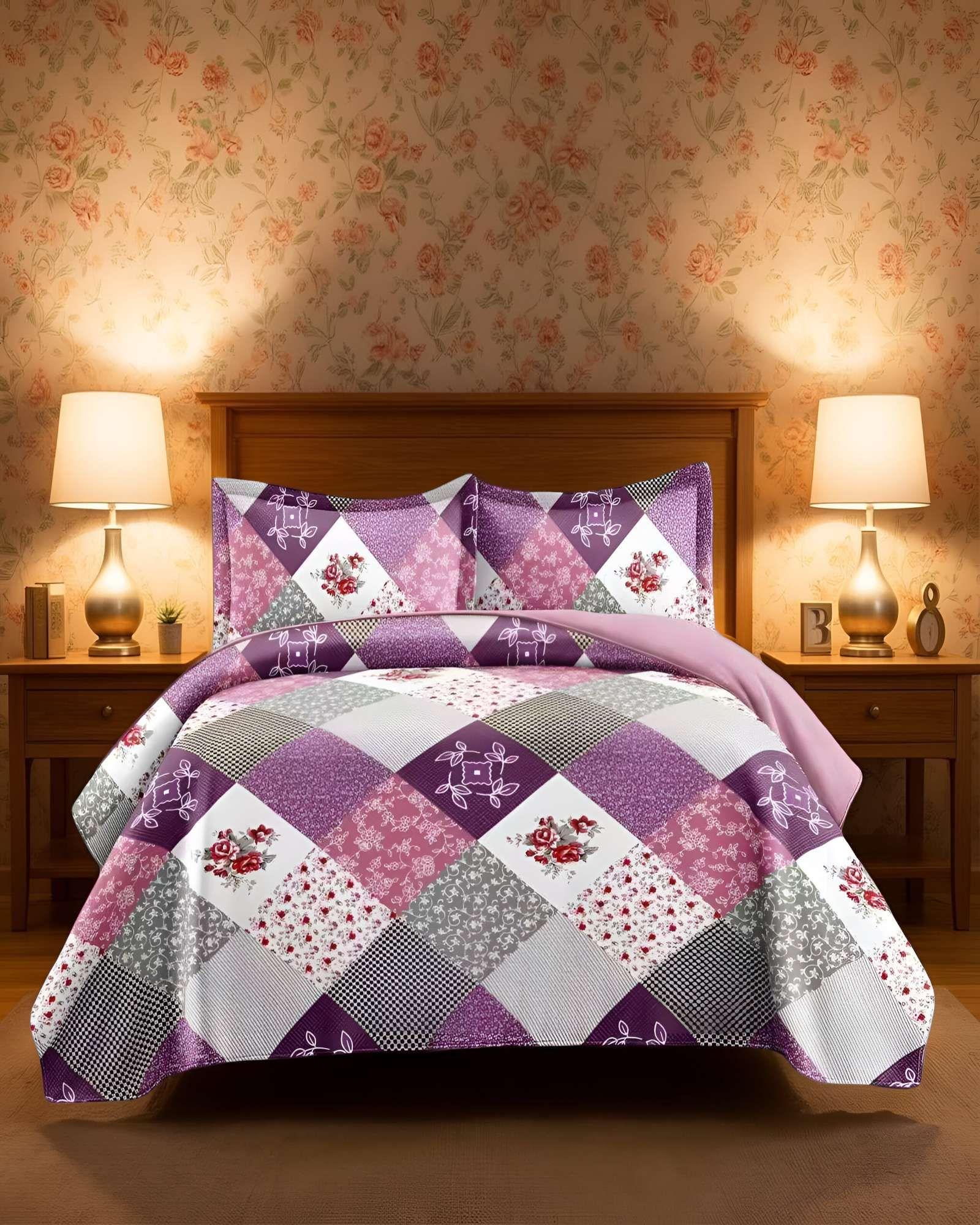 QUILT CUBRECAMA DE VERANO KING CON DISENO 16-2