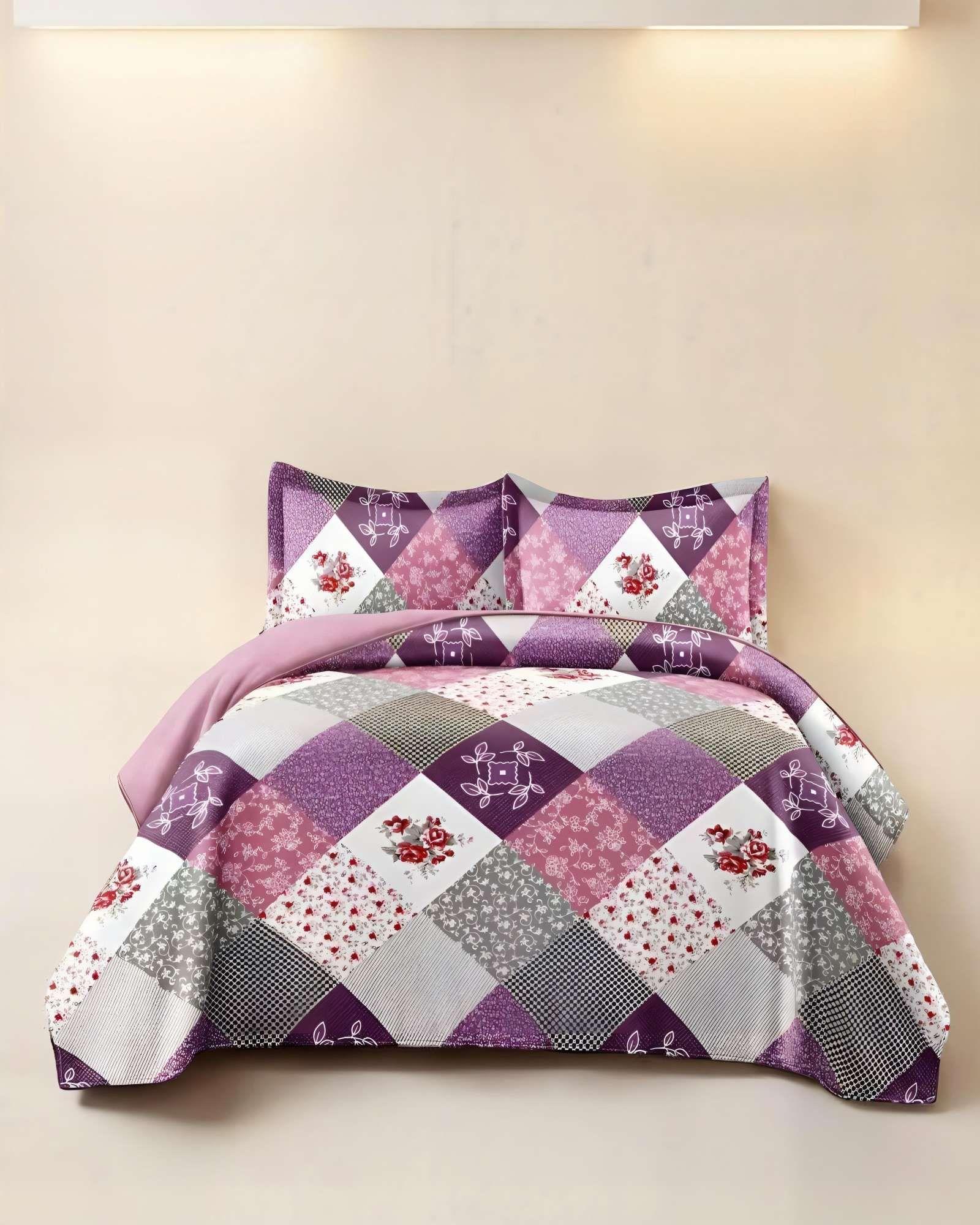QUILT CUBRECAMA DE VERANO KING CON DISENO 16-3