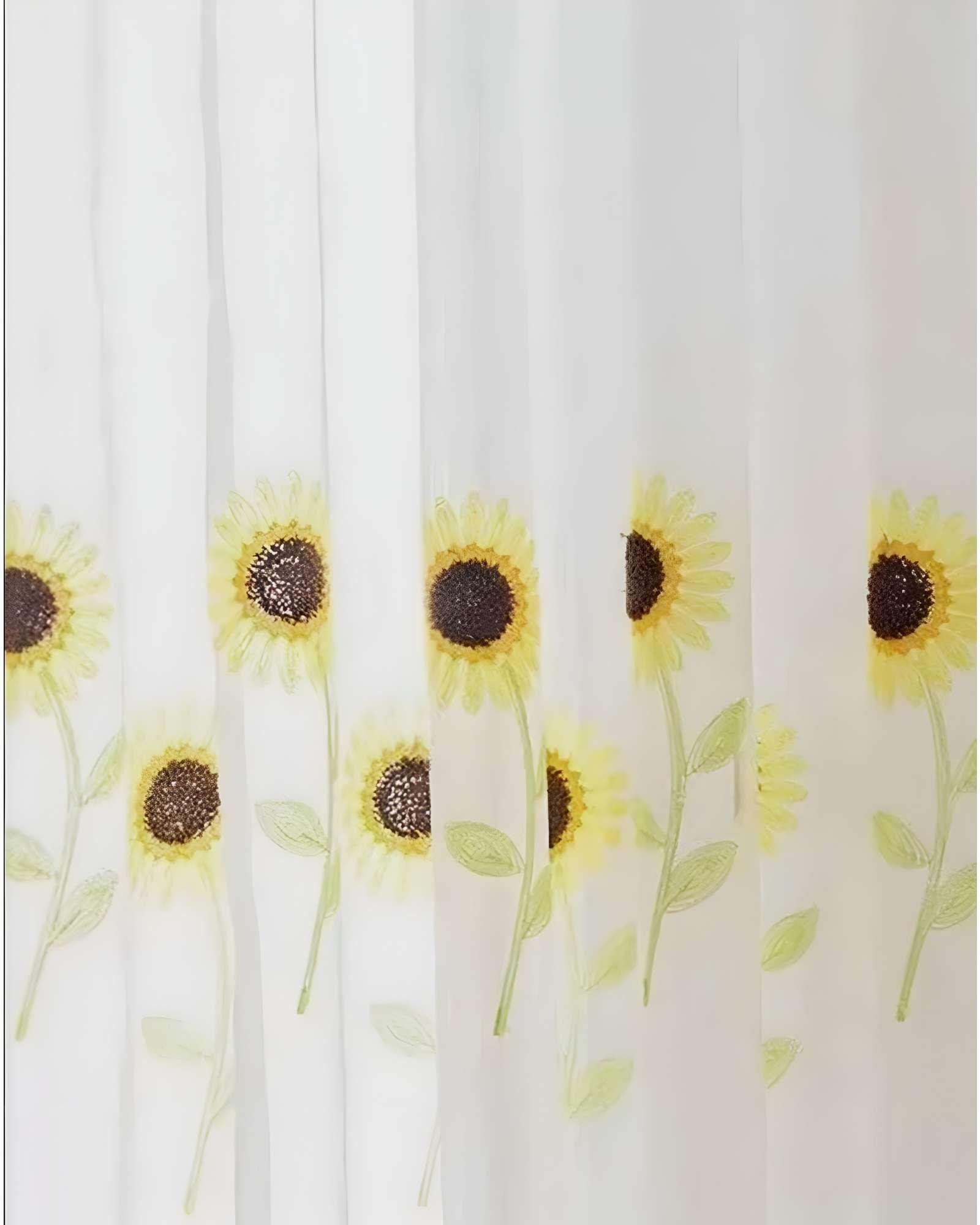 VISILLO CORTINA GIRASOL  140x230Cm 2 PAÑOS -3
