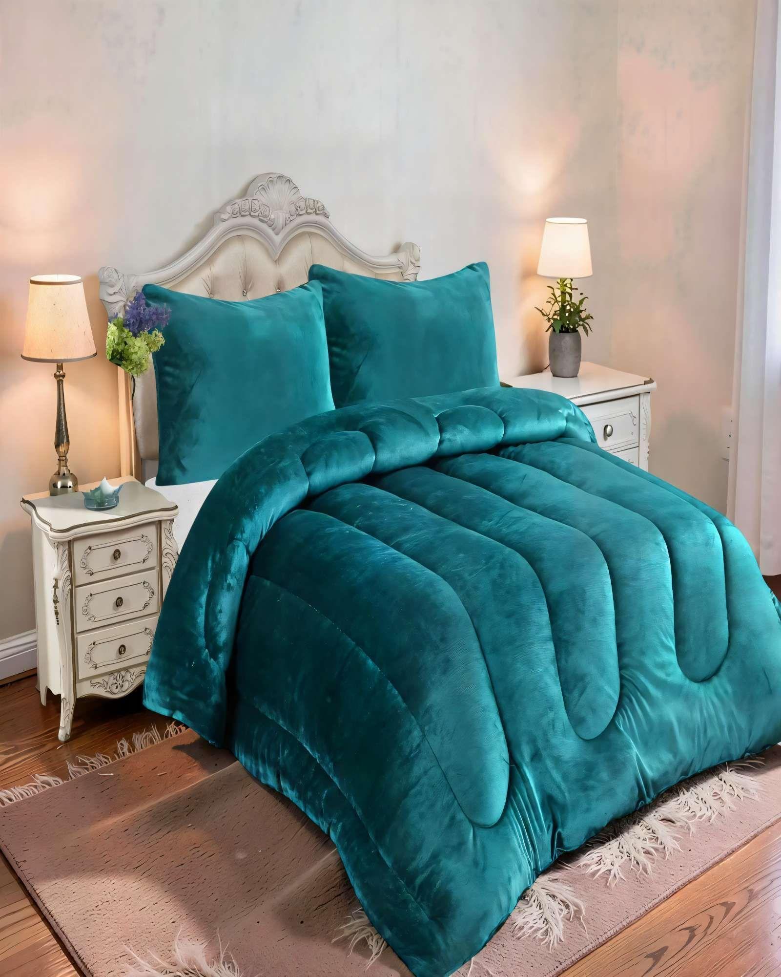 PLUMON DE INVIERNO CHIPORRO MEDIDA PLAZA Y MEDIA COLOR VERDE-2