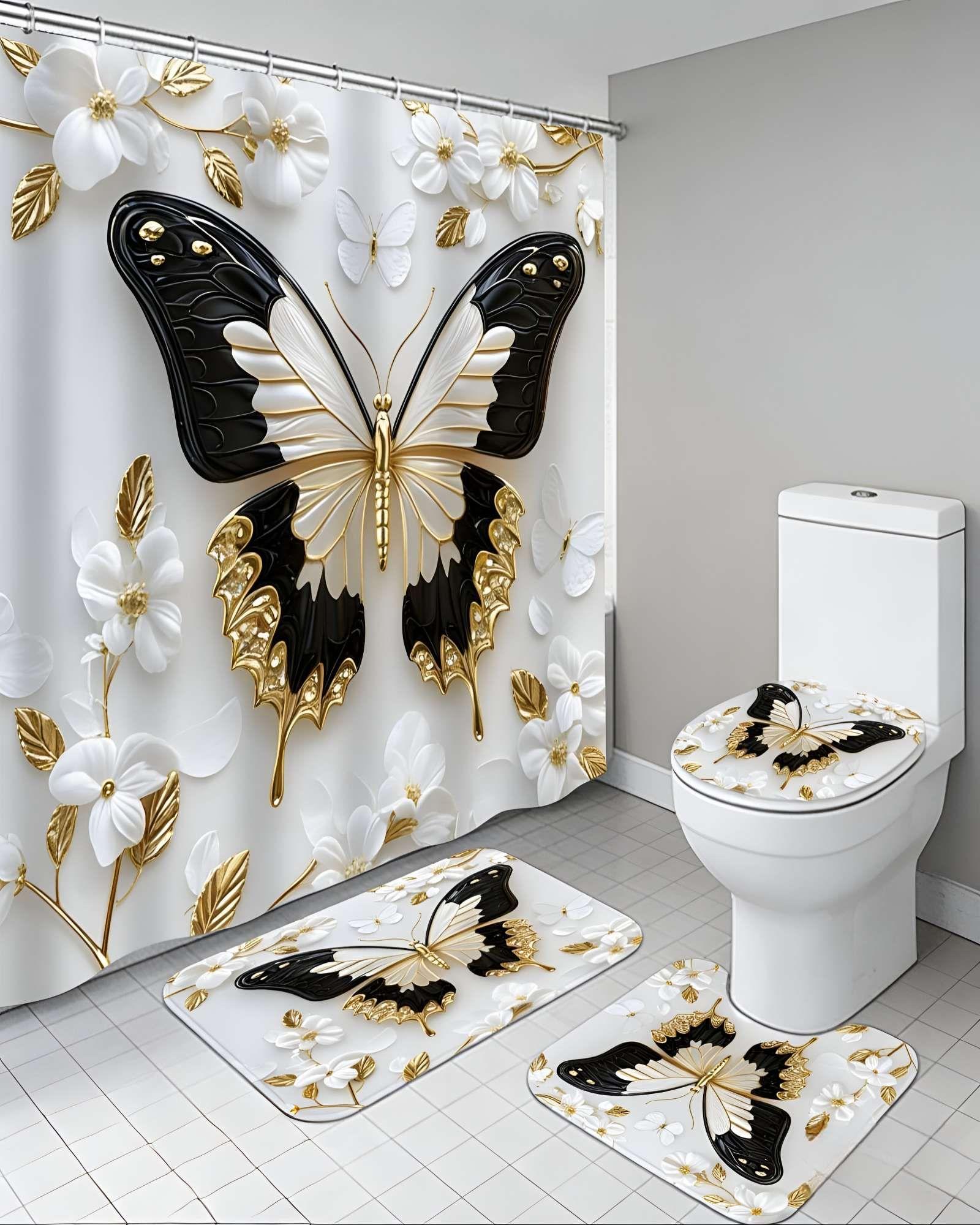 PACK DE 4 PIEZAS PARA BAÑO CON ESTAMPADO 13-2