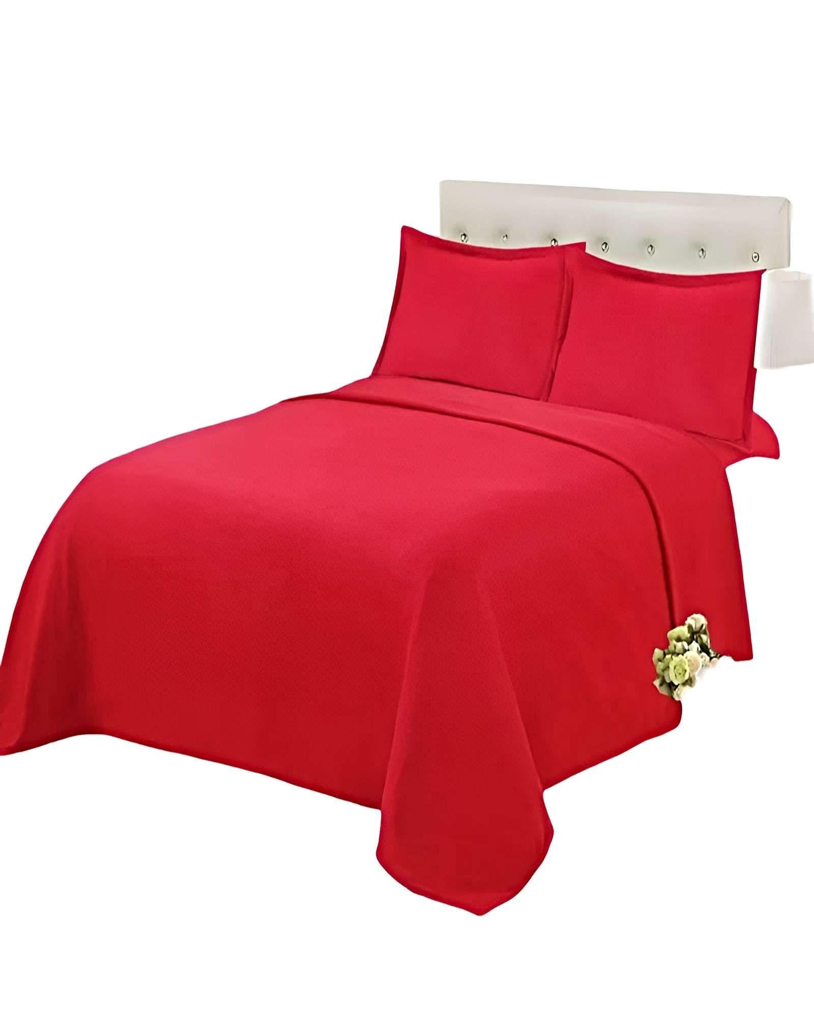 JUEGO DE SABANAS POLAR KING ROJO-0