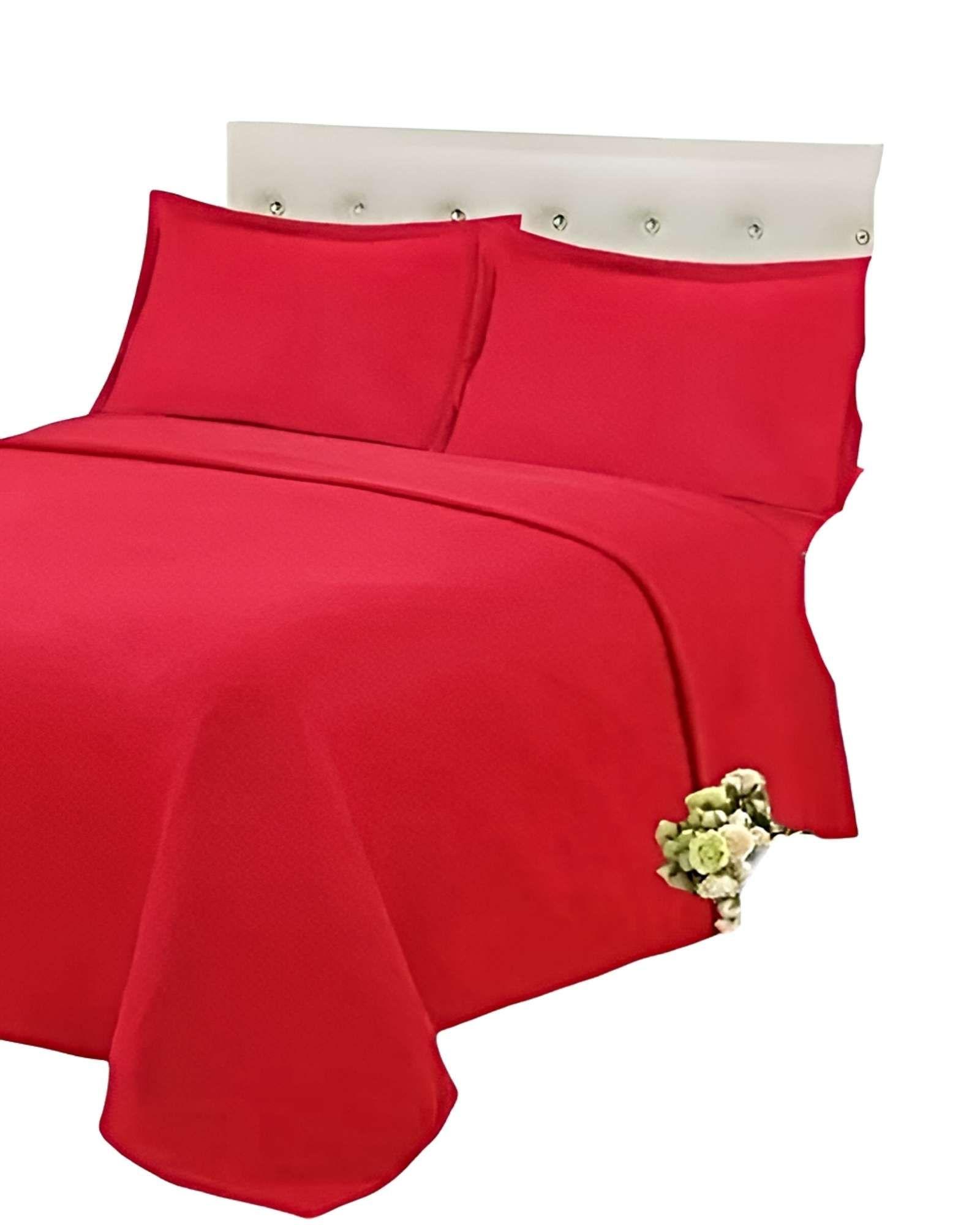 JUEGO DE SABANAS POLAR KING ROJO-1