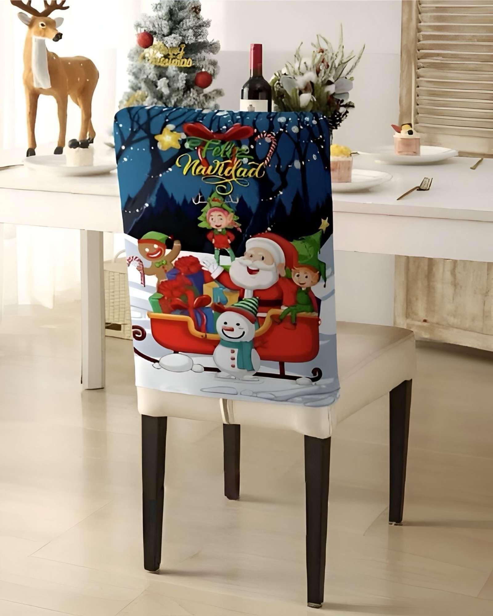 PACK DE 6 FUNDAS DE RESPALDO DE SILLAS DE NAVIDAD N23-3