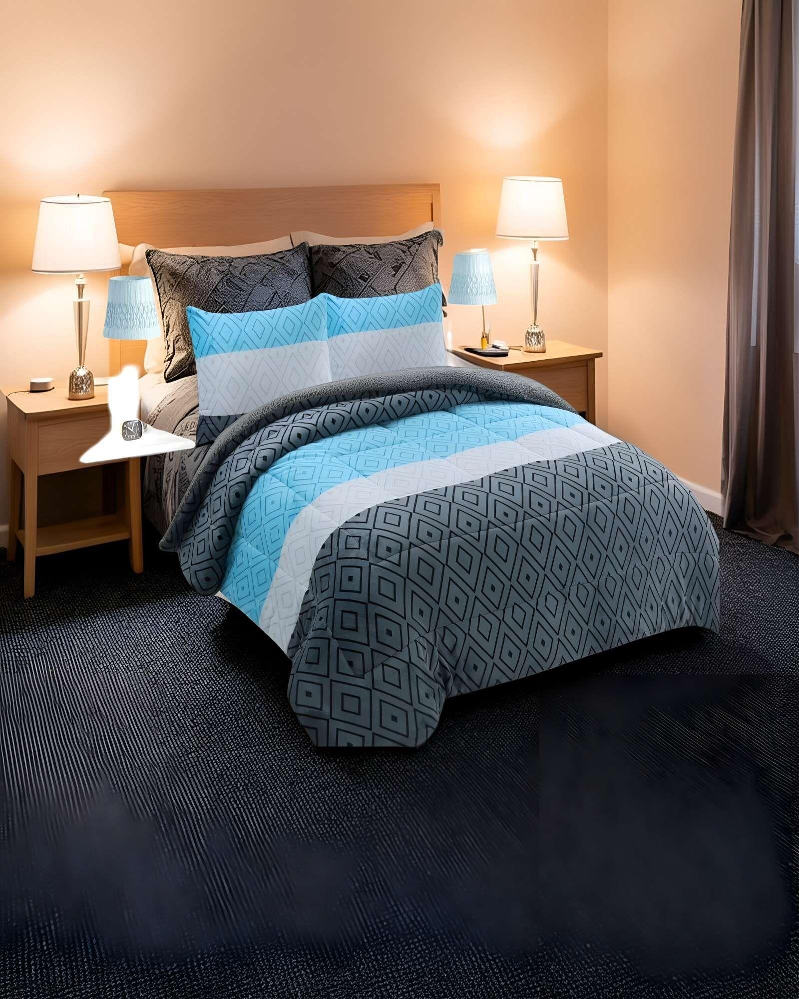 COBERTOR SHERPA KING 250X270CM MULTICOLOR B14-2