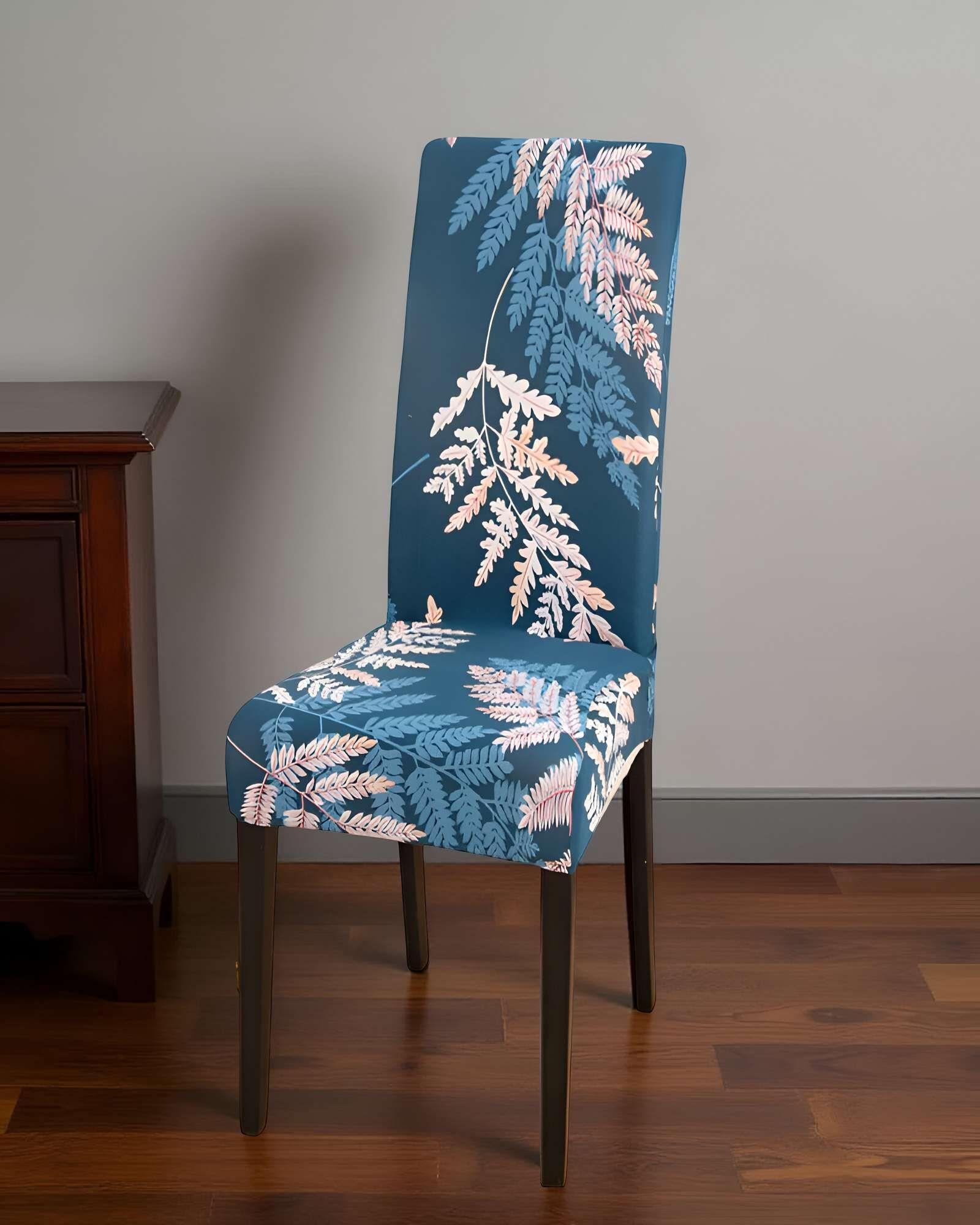 SET DE 6 FUNDAS DE SILLA ELASTICADAS CON DISEÑO ESTAMPADO F30-3