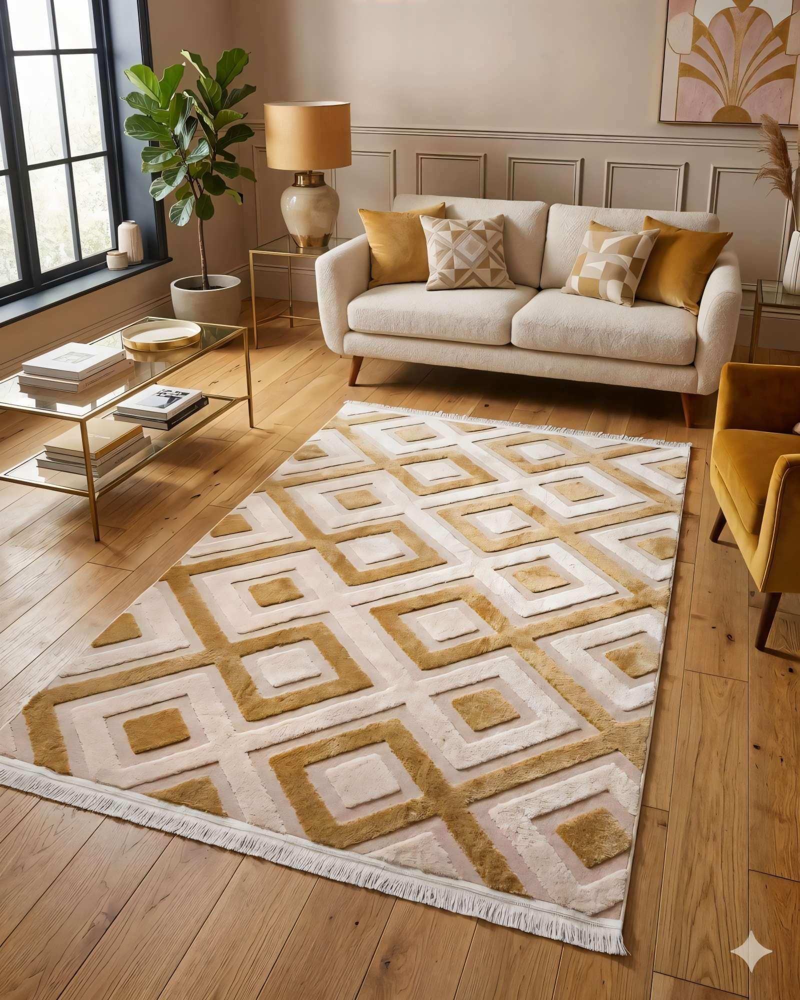 ALFOMBRA 150 X 200 JACQUARD DECORATIVA BICOLOR 4-2