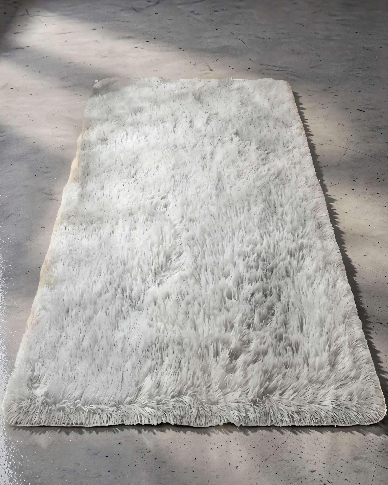 ALFOMBRA PELUDA 180X200  COLOR GRIS-3