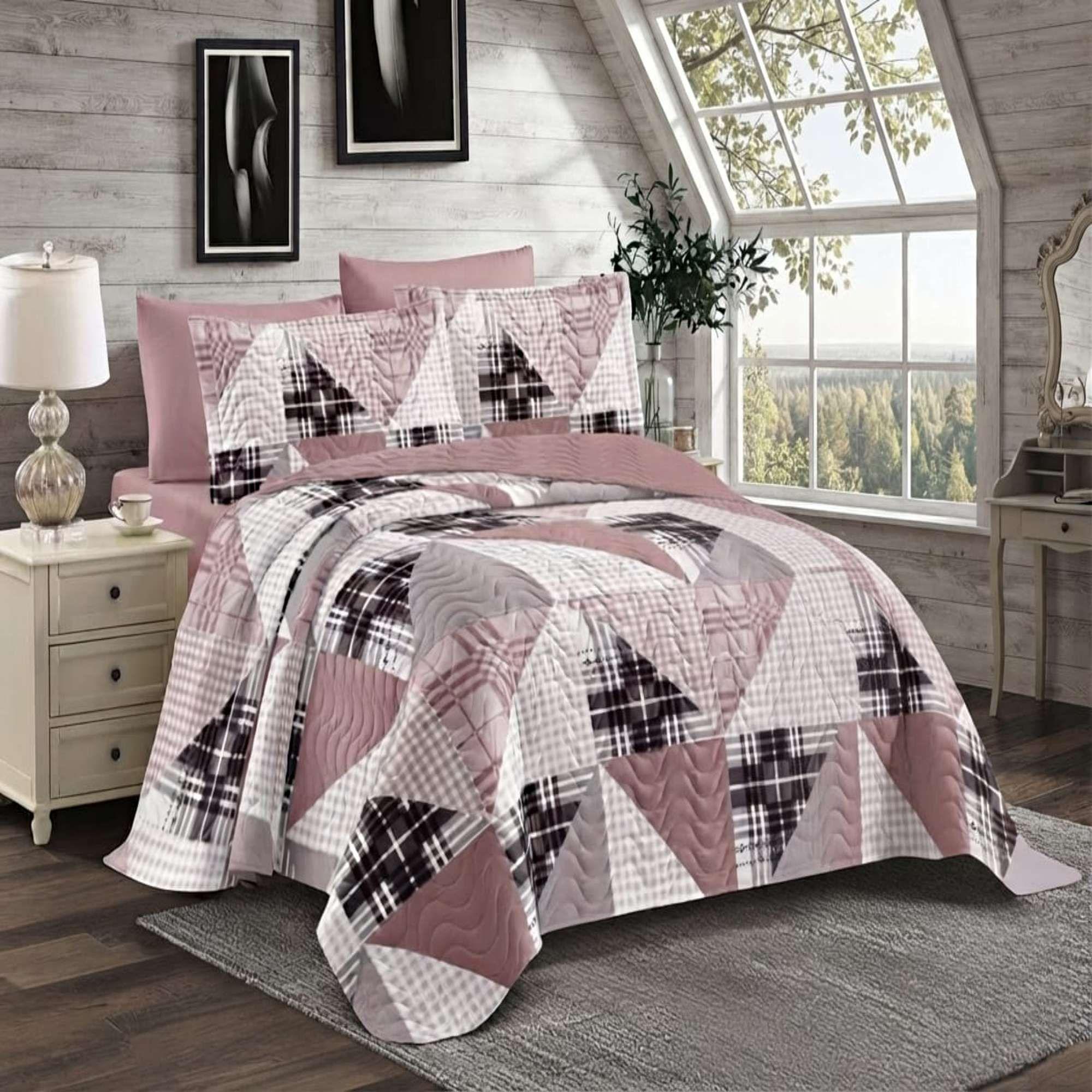 QUILT CUBRECAMA DE VERANO 2 PLAZAS ROSA 02-0
