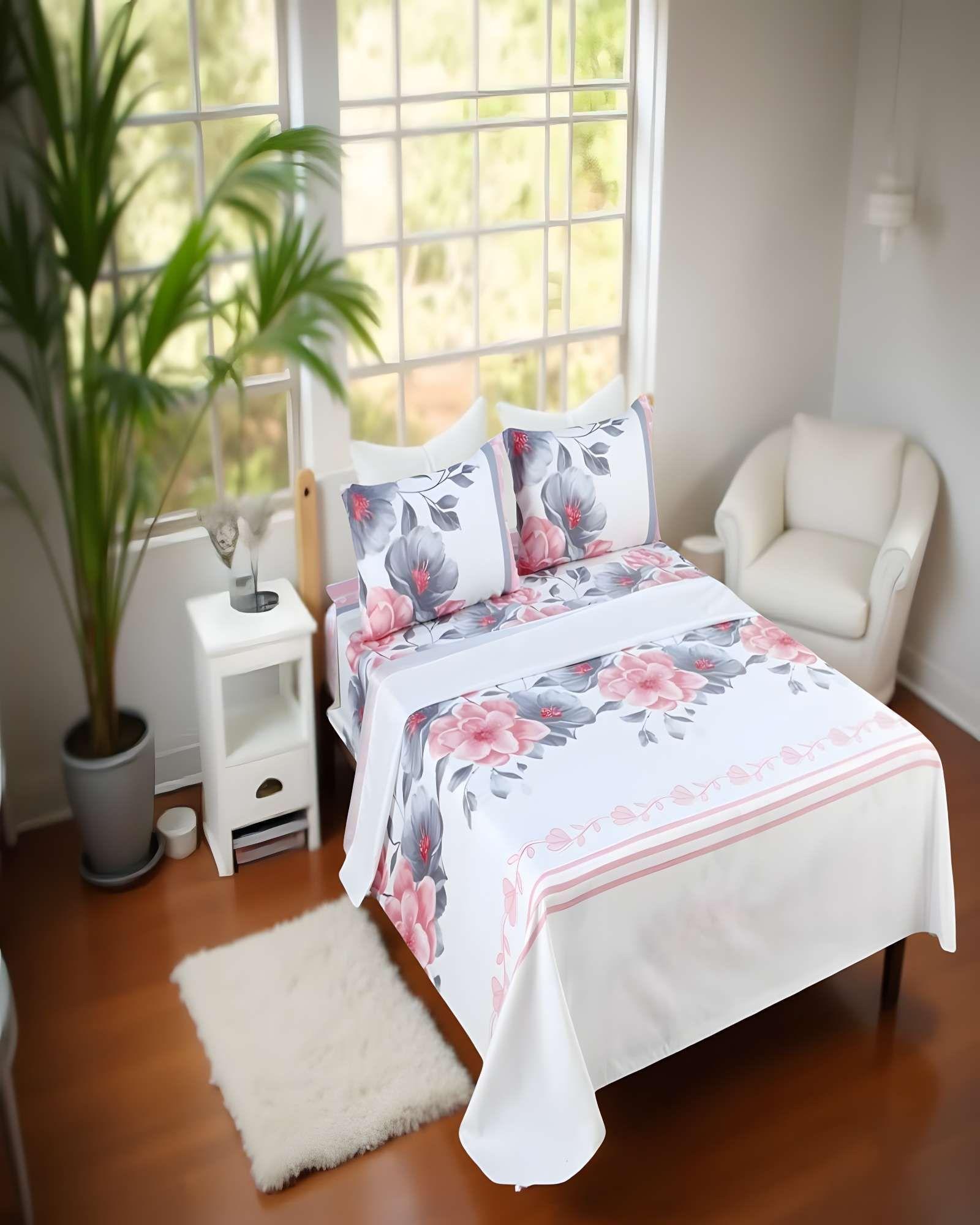 SET DE SABANAS 100% EXTRASUAVE 1 PLAZA BLANCO C6-3