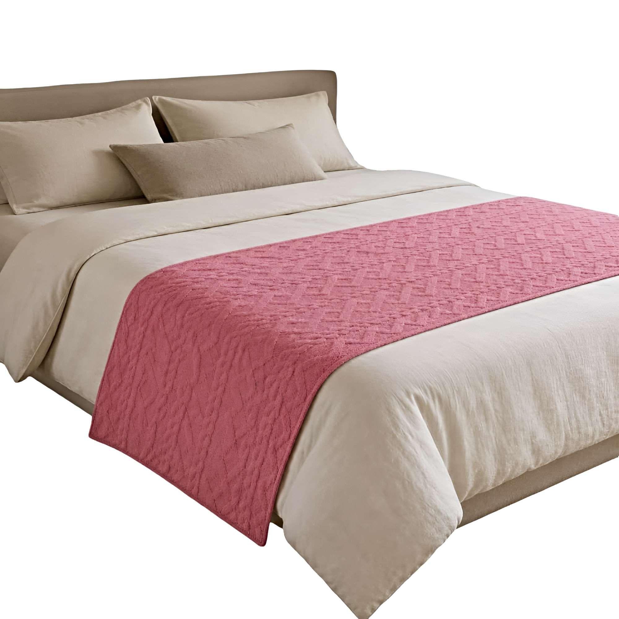 PIECERA TEXTURIZADA ESTILO NÓRDICO 70X220 CM ROSADO-2