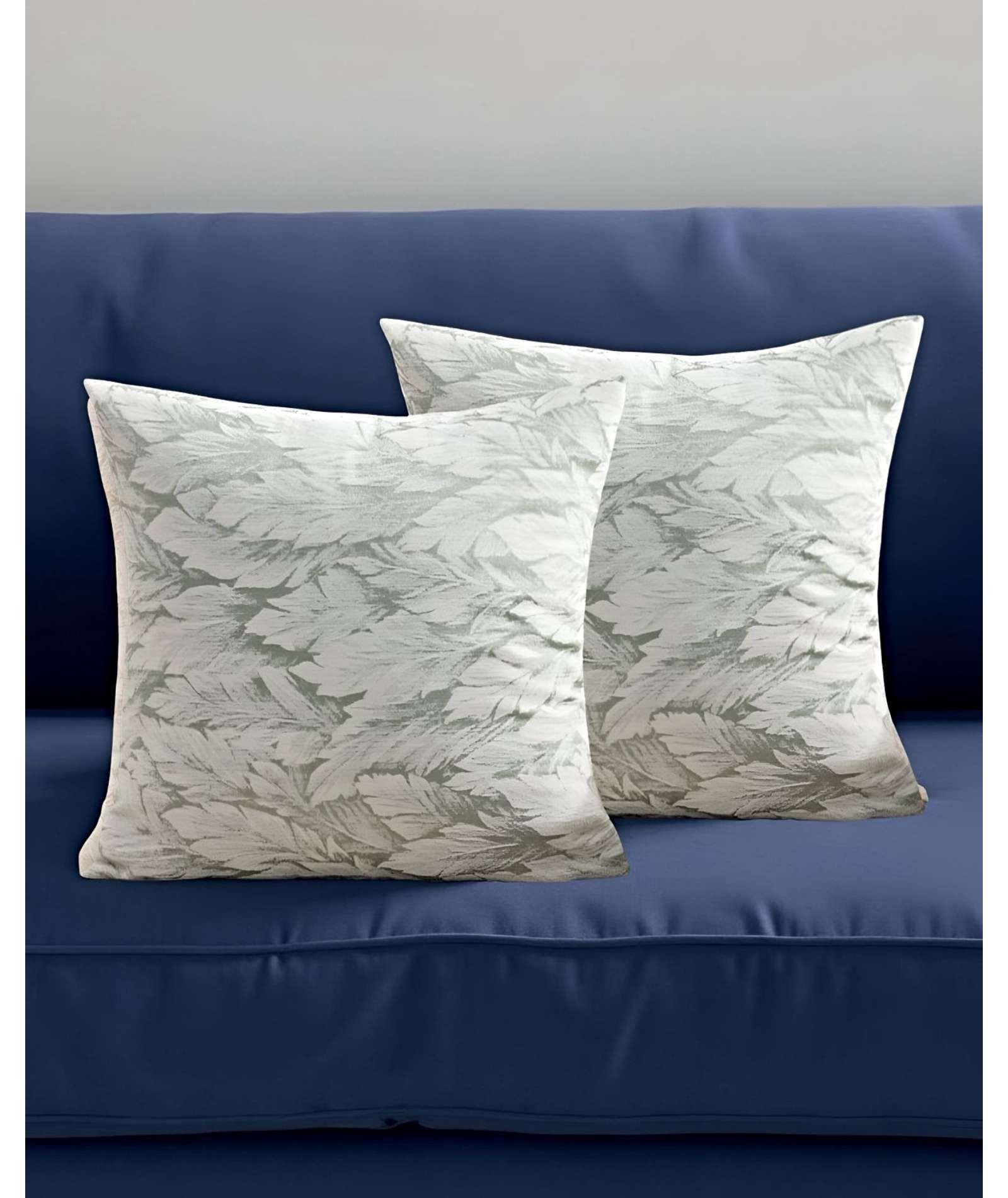 PACK DE 2 FUNDAS DE COJINES CON DISEÑO DE HOJA 45CM X 45 CM C4-3