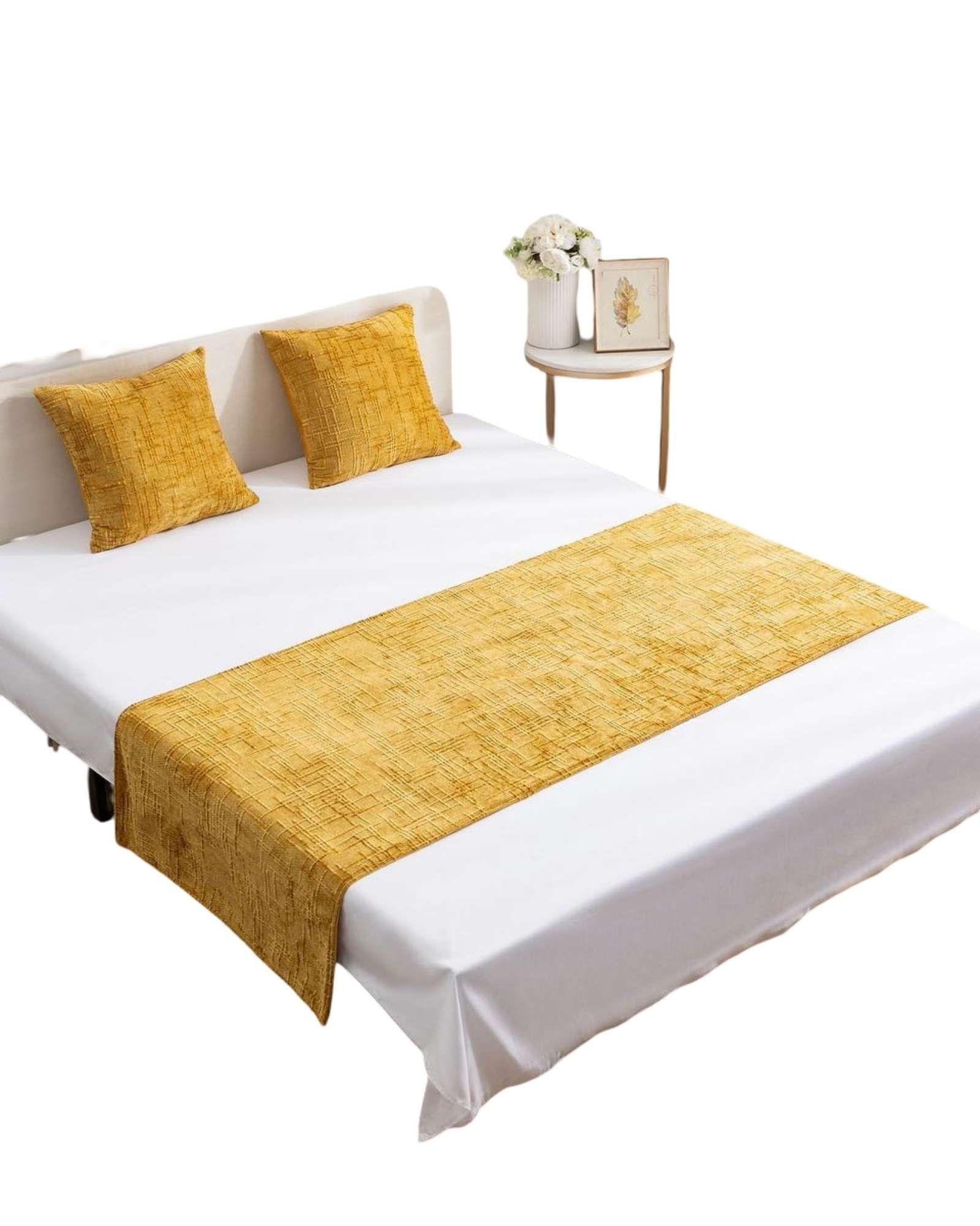 PIECERA SIN FUNDAS 2 PLAZAS MODELO CHENILLE AMARILLO-0