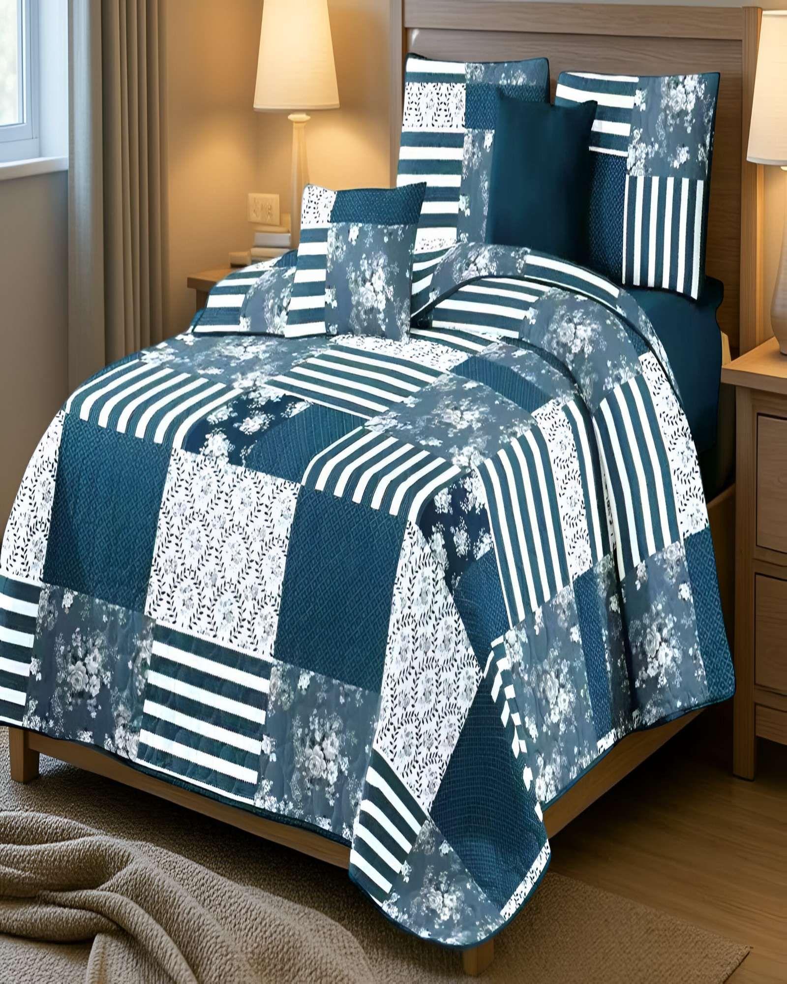 QUILT CUBRECAMA DE VERANO KING CON DISENO 17-2