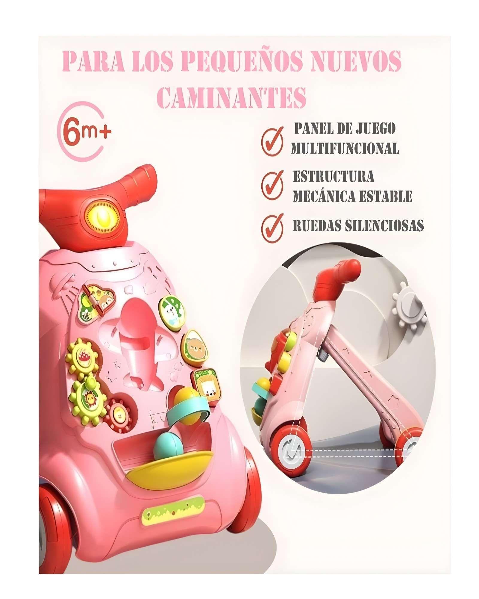 CAMINADOR PARA BEBE 5 EN 1 COLOR ROSADO-1