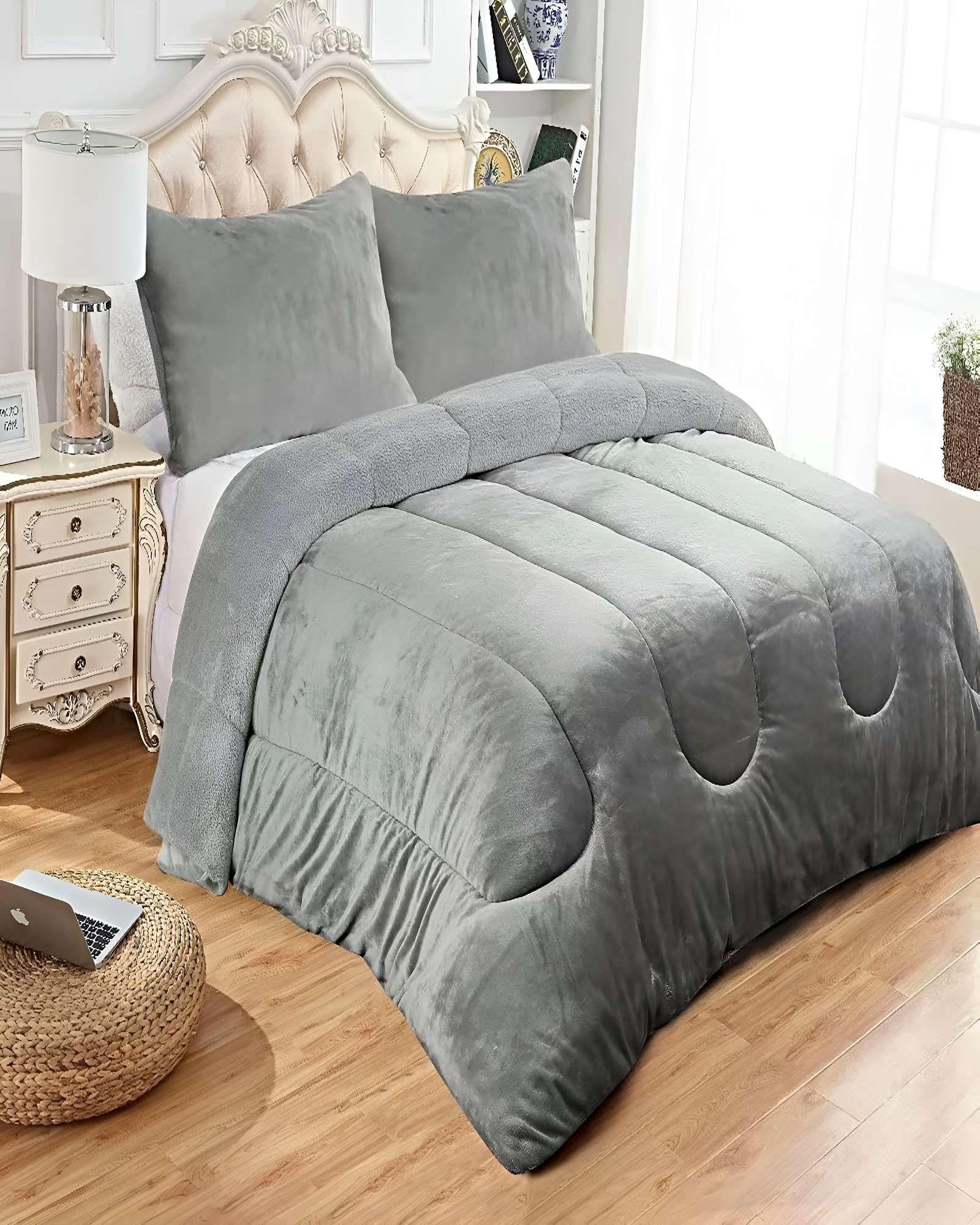 SET COBERTOR DE INVIERNO PLUSH 1.5 PLAZA 180X200CM P18-2