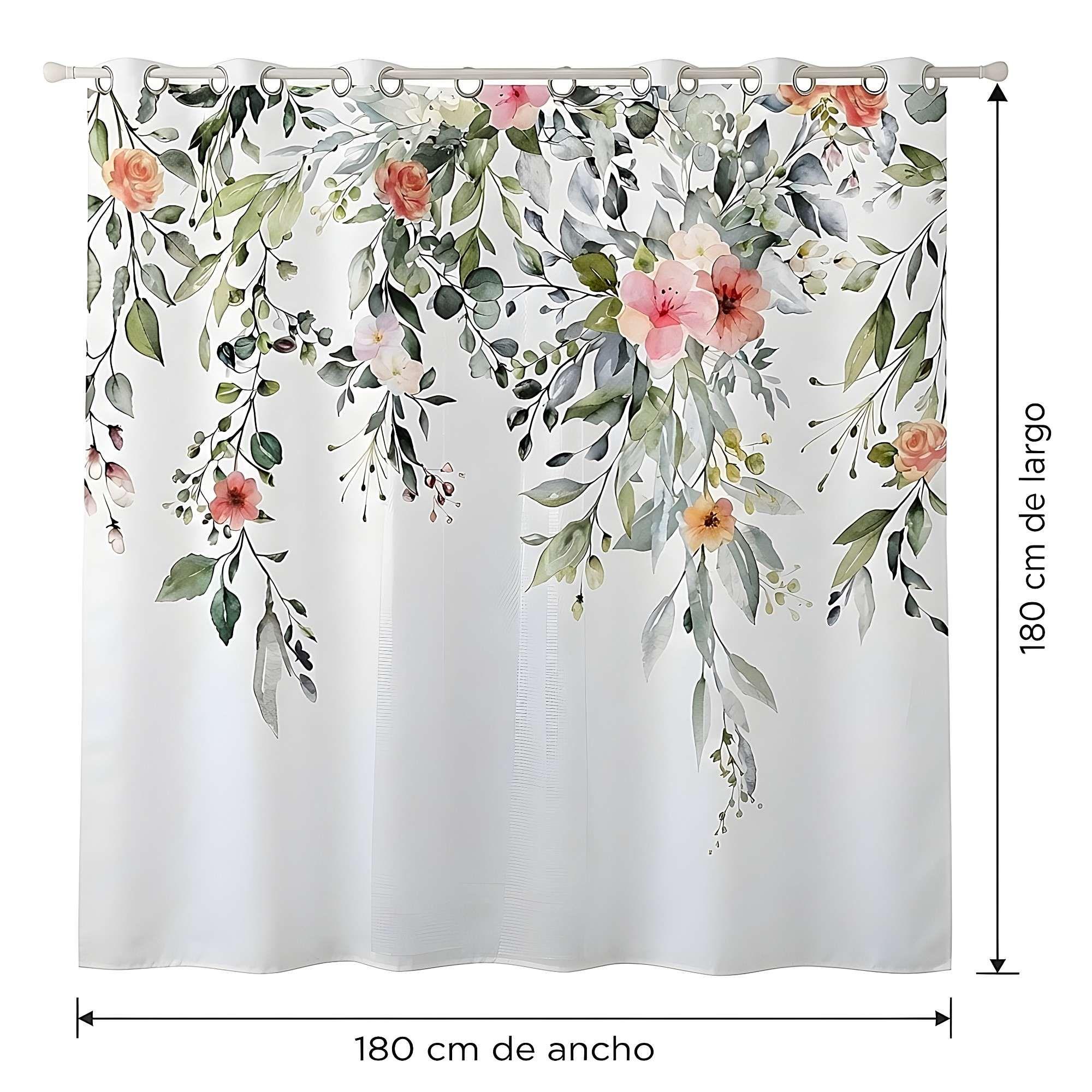CORTINA DE BAÑO PREMIUM MAS FORRO 180X180 CM CB09-1