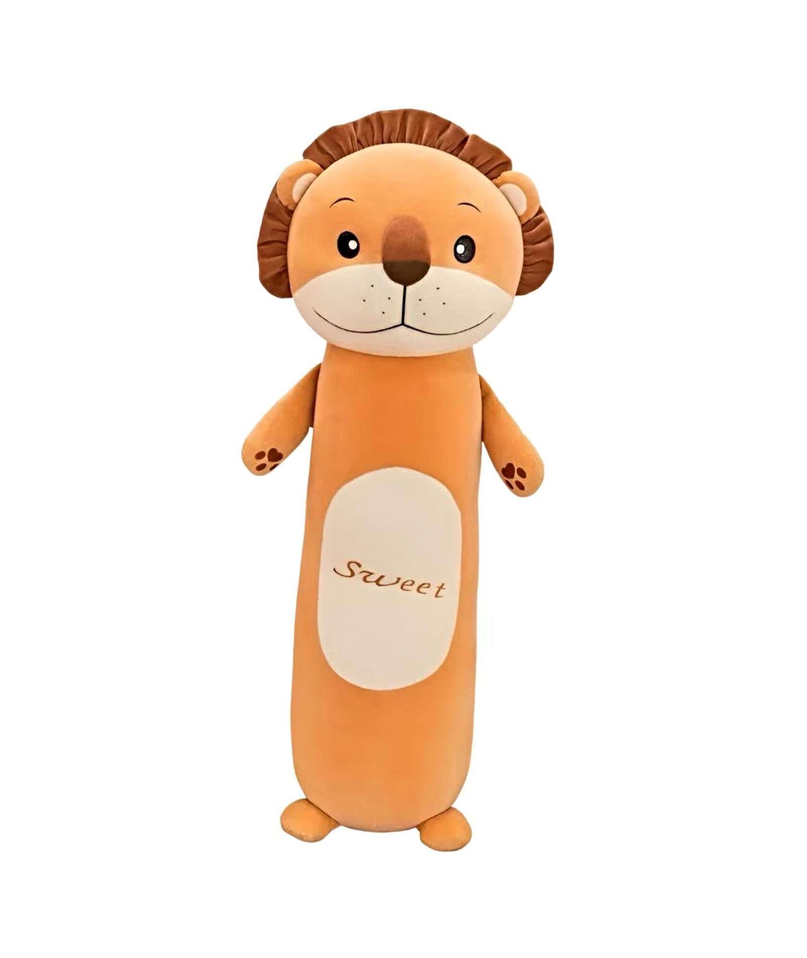 PELUCHE COJIN DISEÑO LEON AMARILLO-0