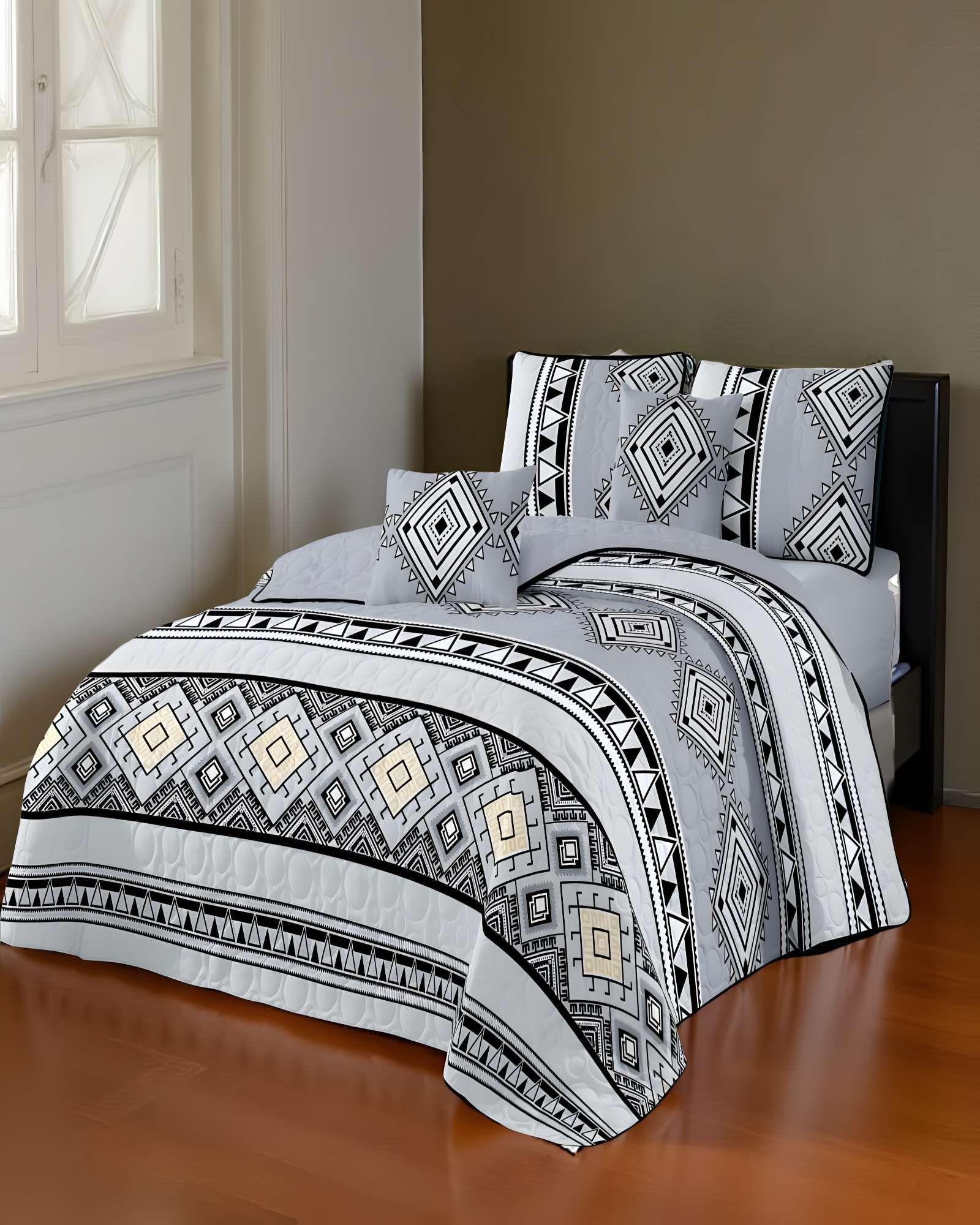 QUILT CUBRECAMA DE VERANO KING GRIS 03-3