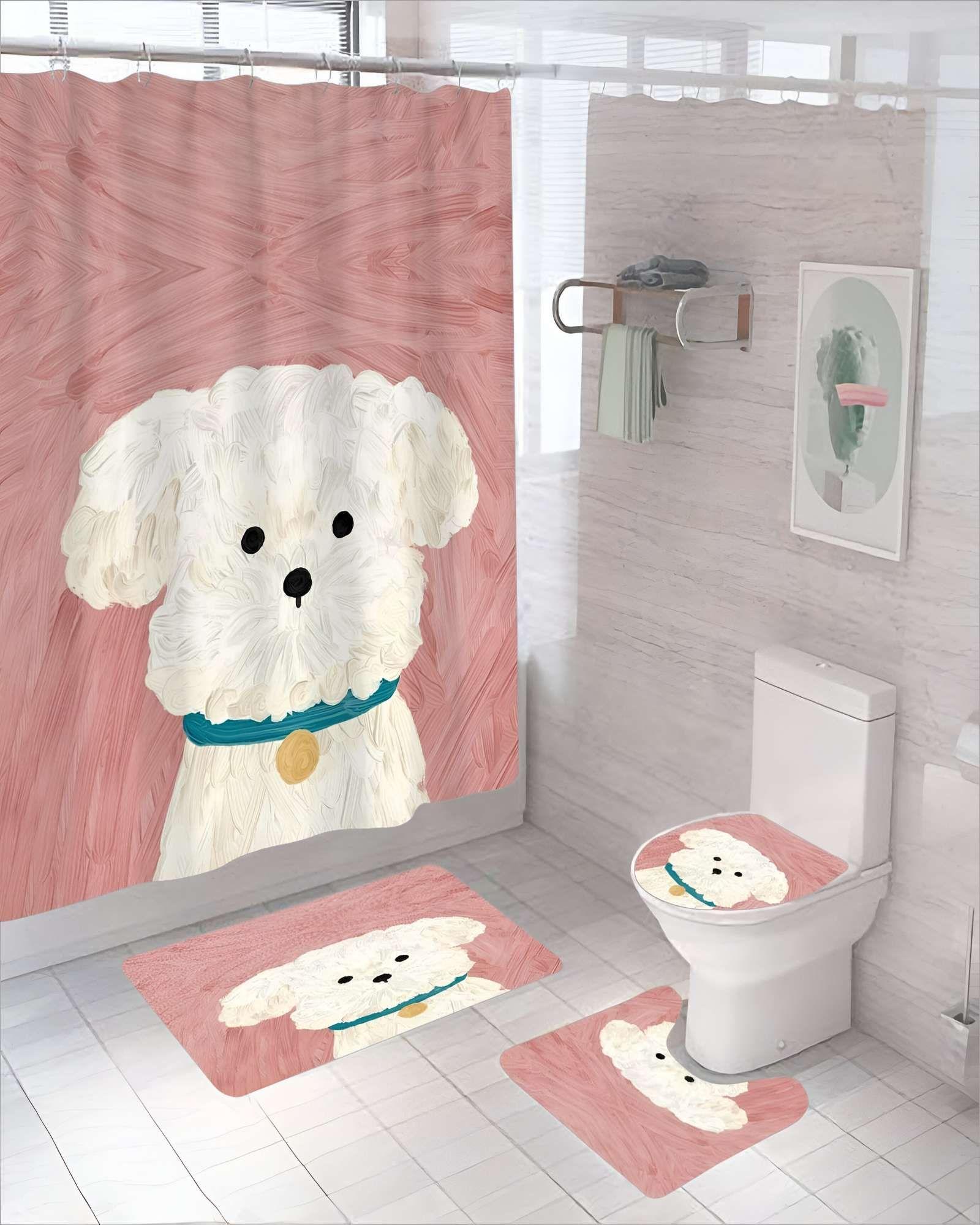 PACK DE 4 PIEZAS PARA BAÑO CON ESTAMPADO 21-2