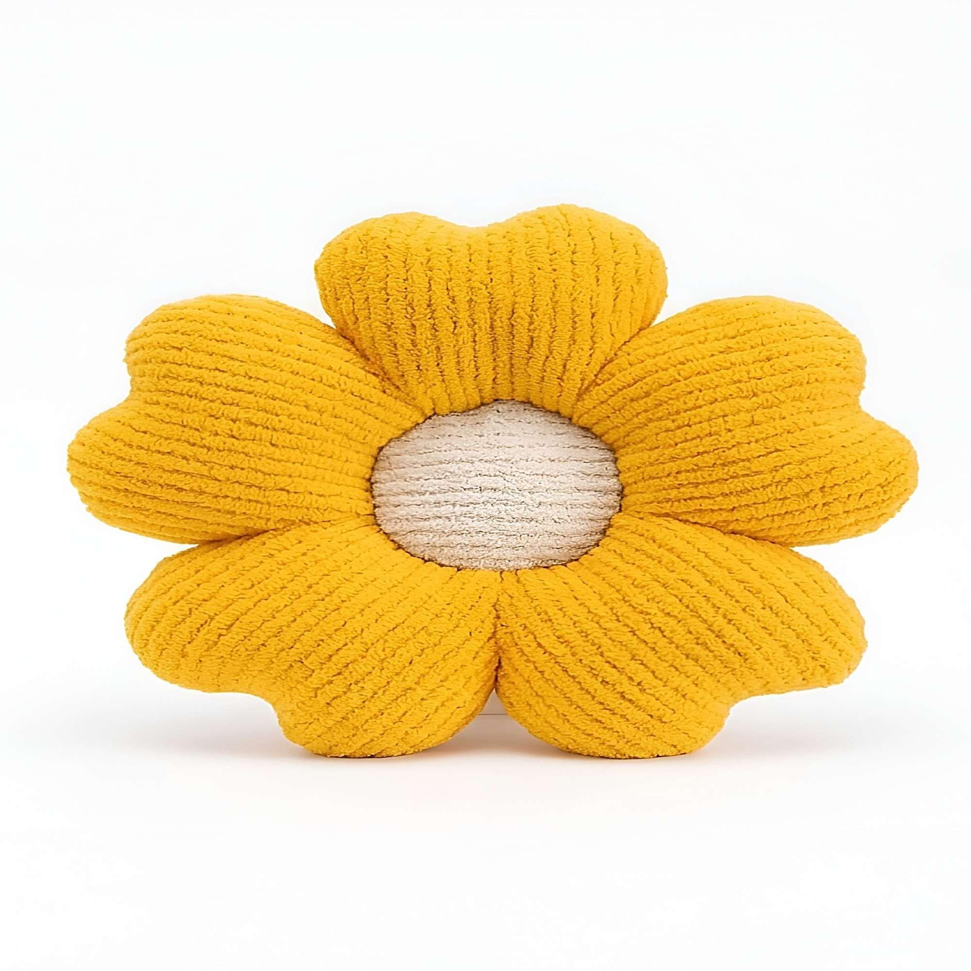 SET DE 2 COJINES EN FORMA DE FLOR AMARILLO-1