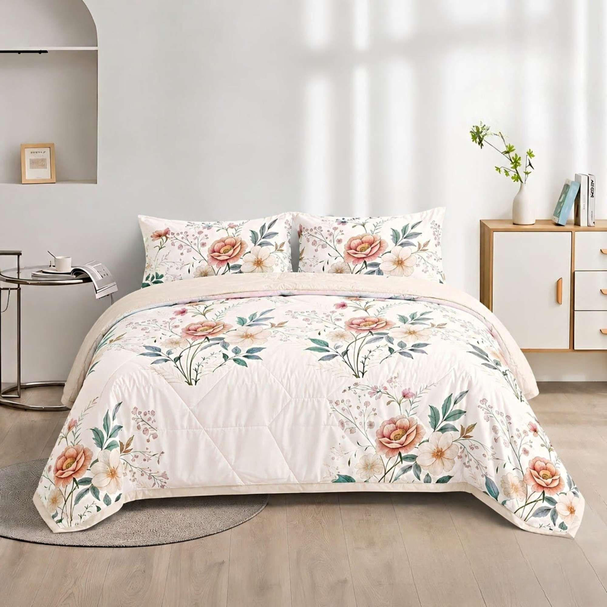 QUILT CUBRECAMA DE VERANO KING BLANCO 04-0