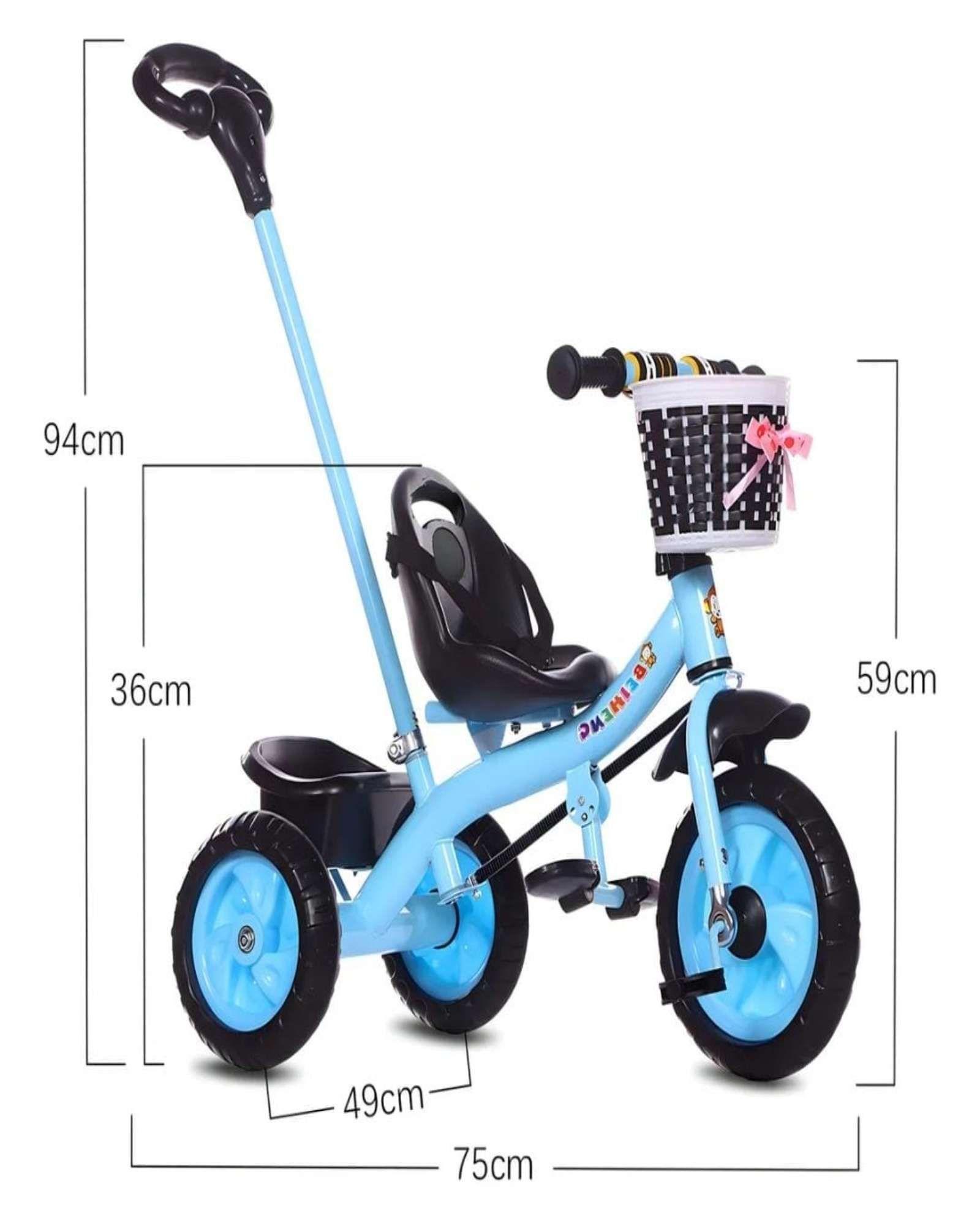 Triciclo multifunción infantil 2 en 1 Azul-1