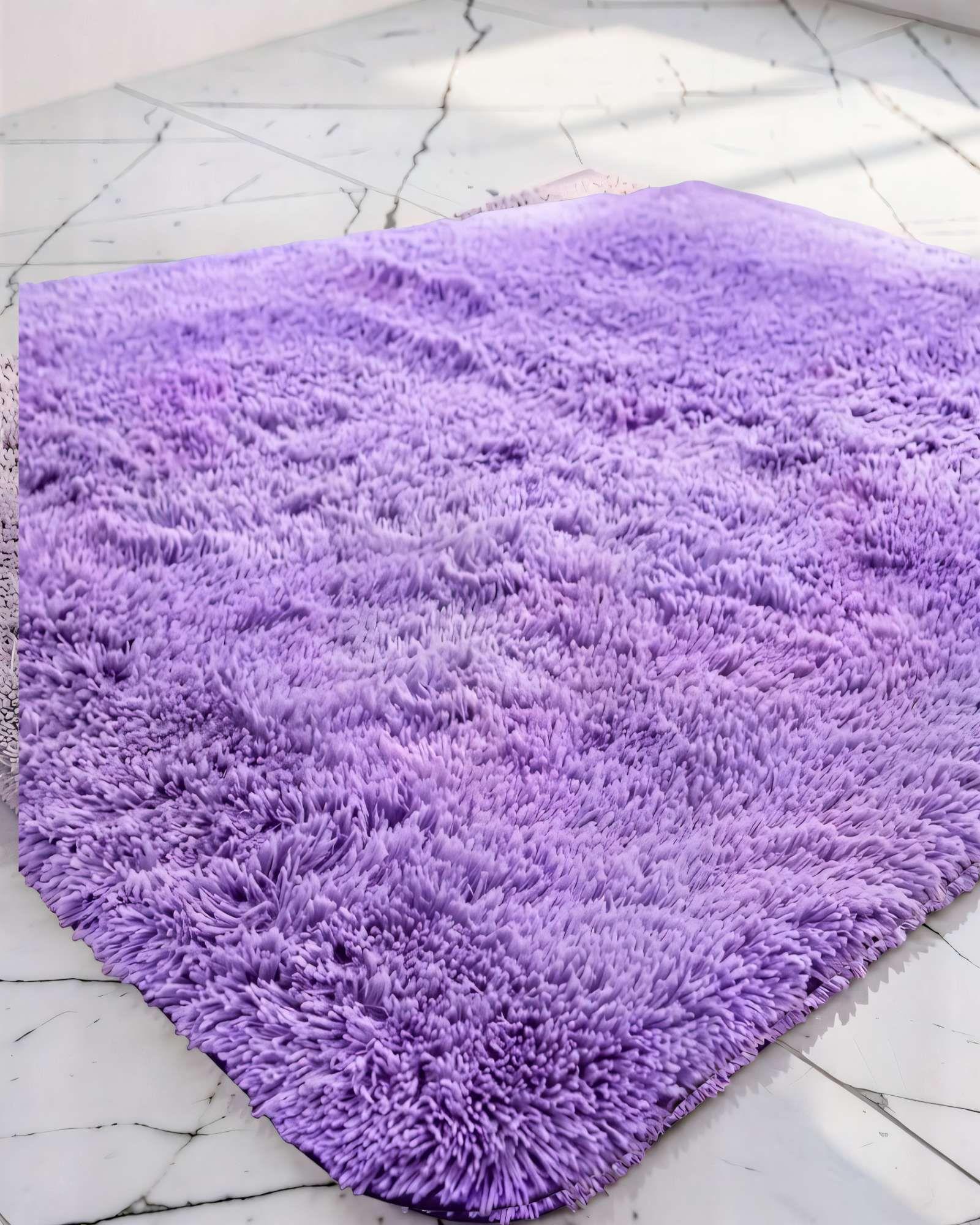 ALFOMBRA PELUDA 200X240   COLOR MORADO 1-3