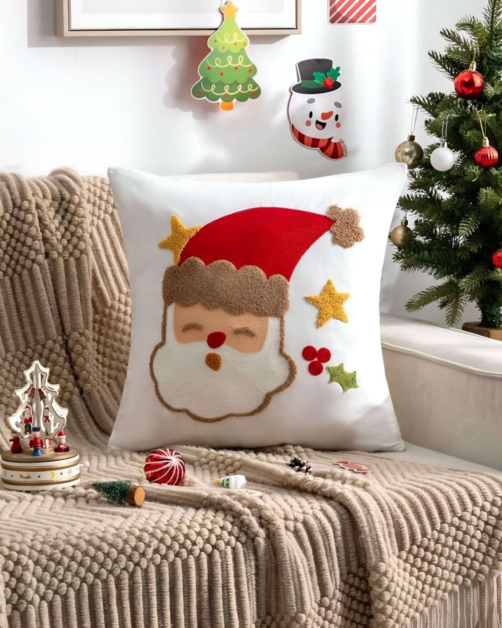 PACK DE 4 FUNDAS DE COJIN PARA NAVIDAD K19-1