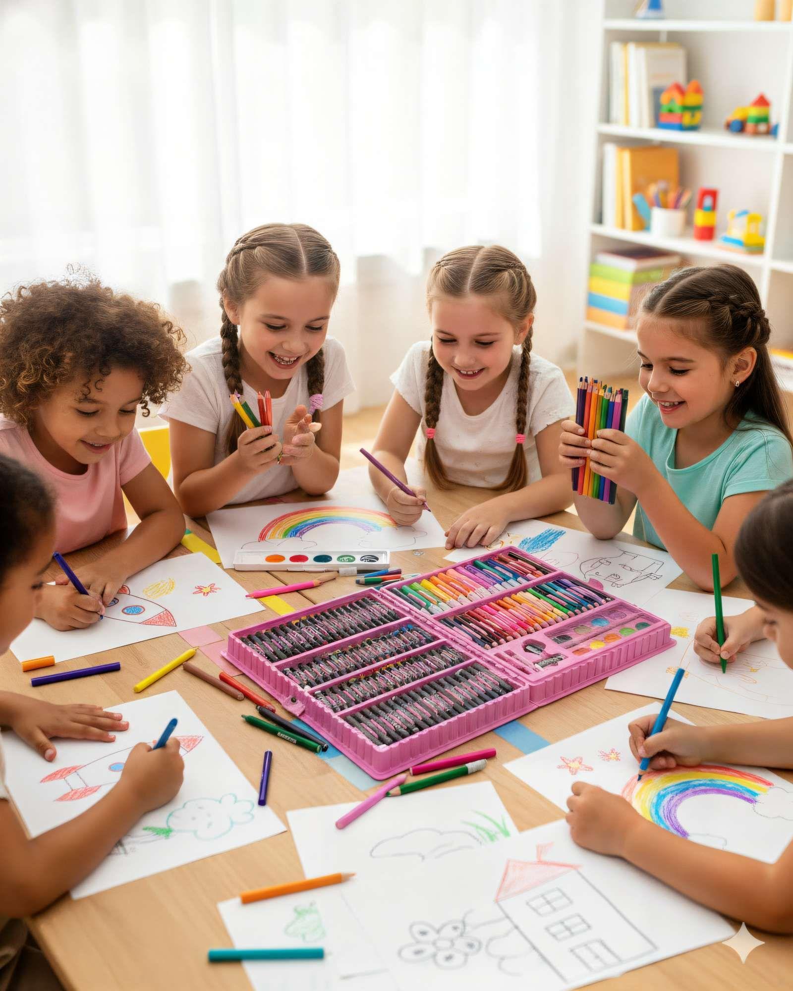 KIT DE 168 LÁPICES COLOR ROSA-2