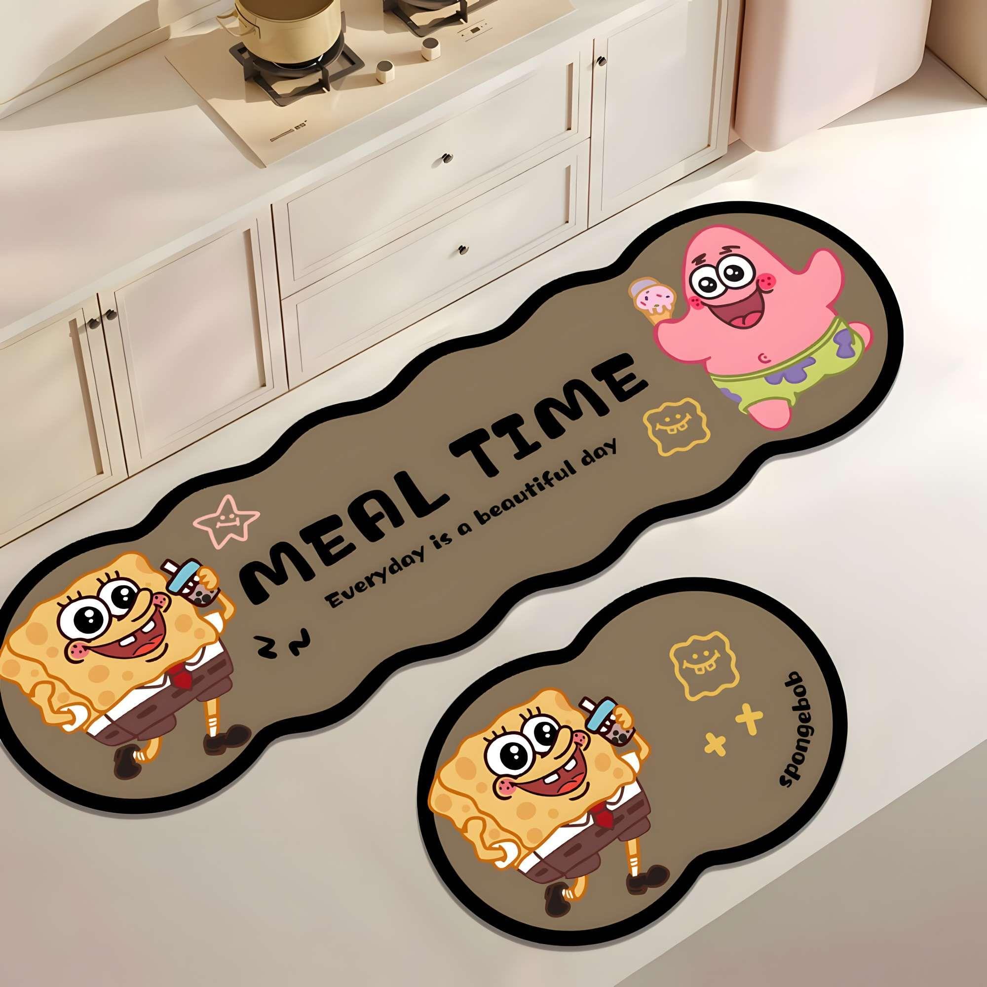 DUO DE  ALFOMBRAS DE GOMA MINIMALISTAS PARA COCINA B24-2