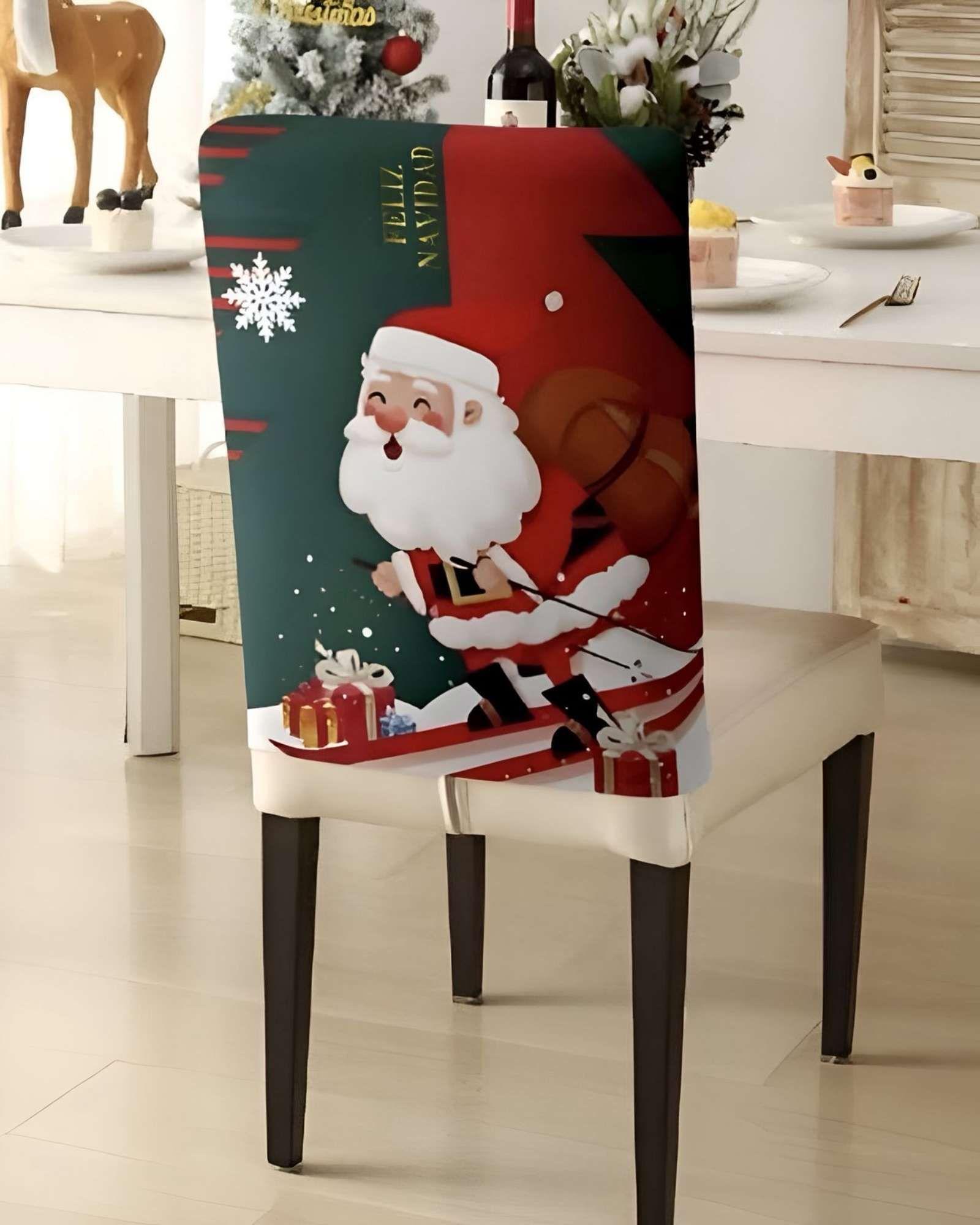 PACK DE 6 FUNDAS DE RESPALDO DE SILLAS DE NAVIDAD N21-3