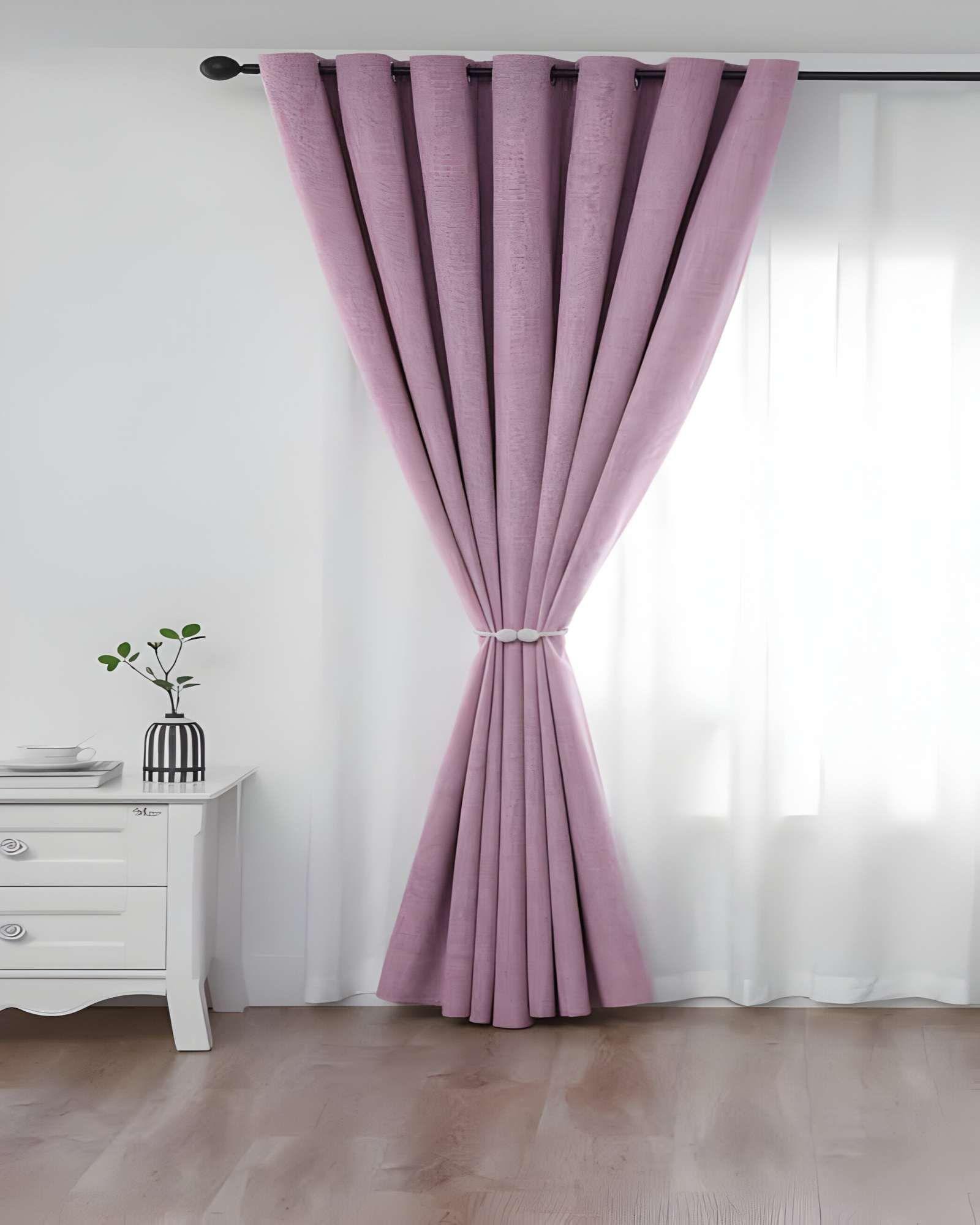 CORTINA BLACK OUT 2 PAÑOS COLOR ROSA-2