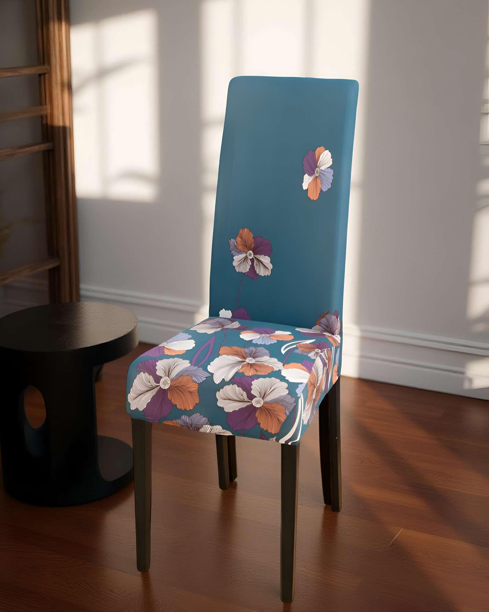 SET DE 6 FUNDAS DE SILLA ELASTICADAS CON DISEÑO ESTAMPADO F15-2