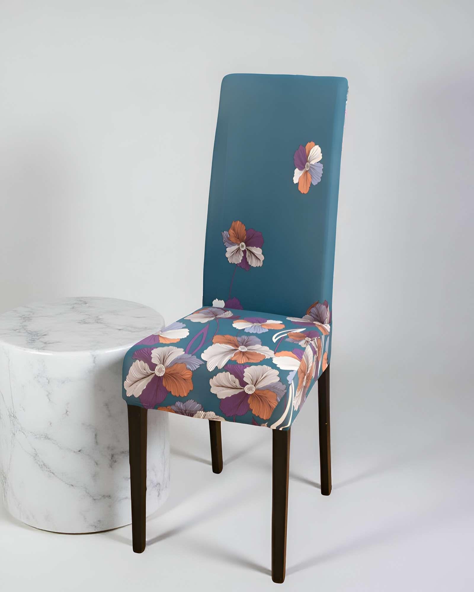 SET DE 6 FUNDAS DE SILLA ELASTICADAS CON DISEÑO ESTAMPADO F15-3