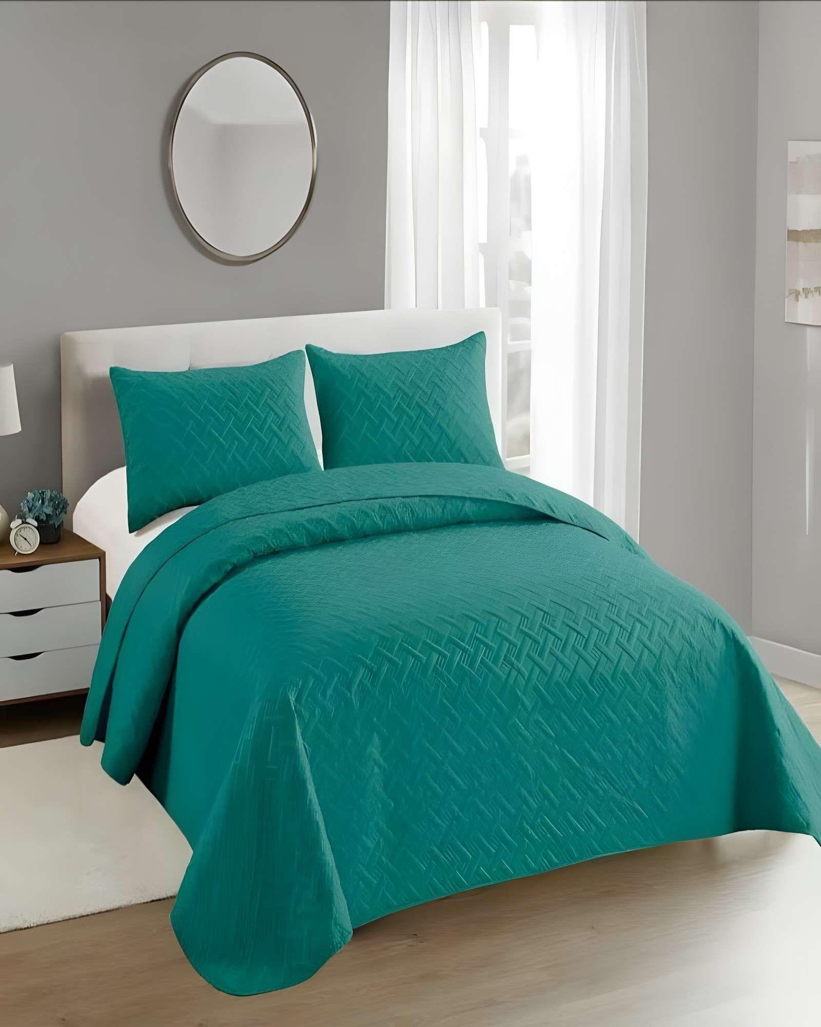 QUILT CUBRECAMA DE VERANO UNICOLOR 2 PLAZAS A4-3