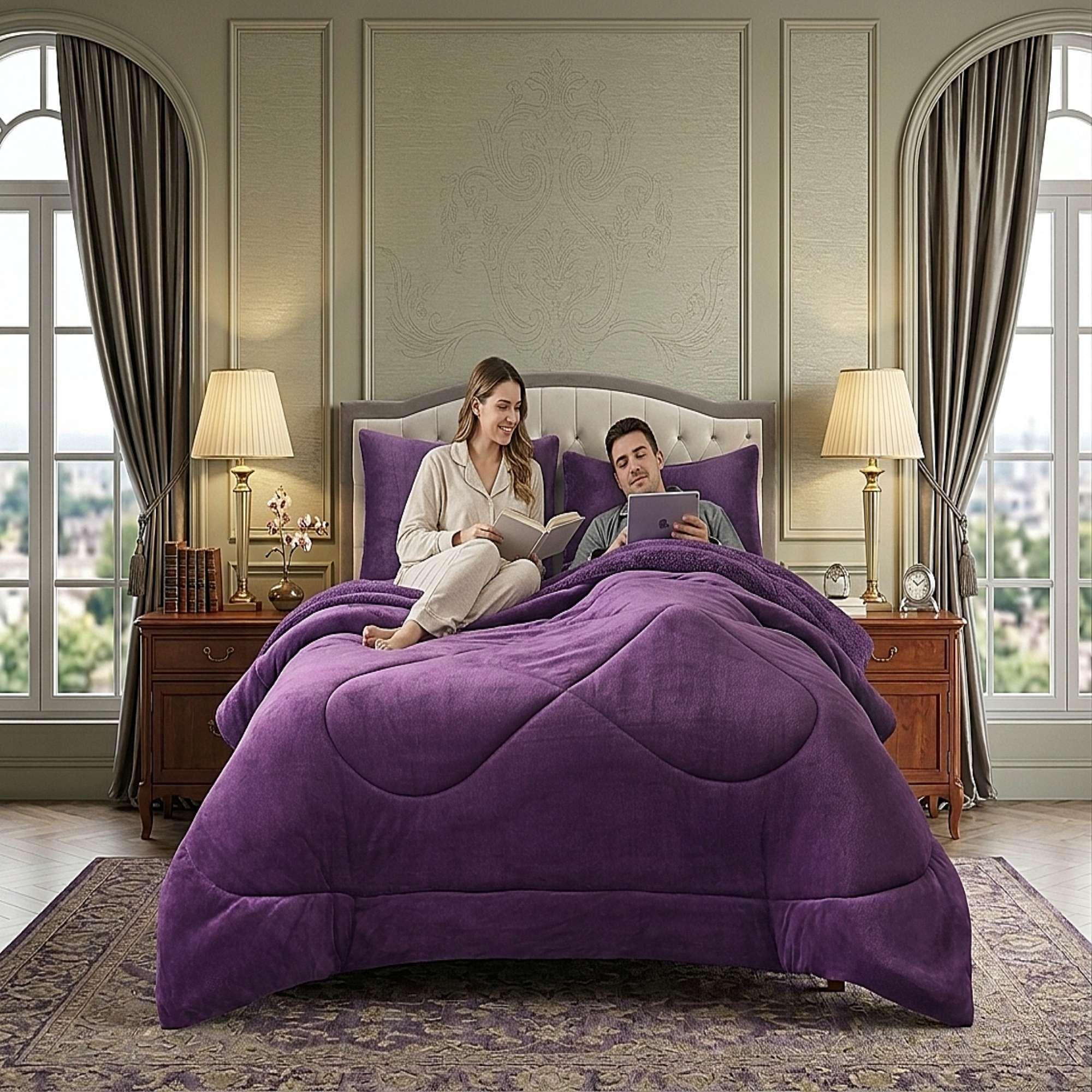 COBERTOR SHERPA PLUSH CS KING MORADO-2