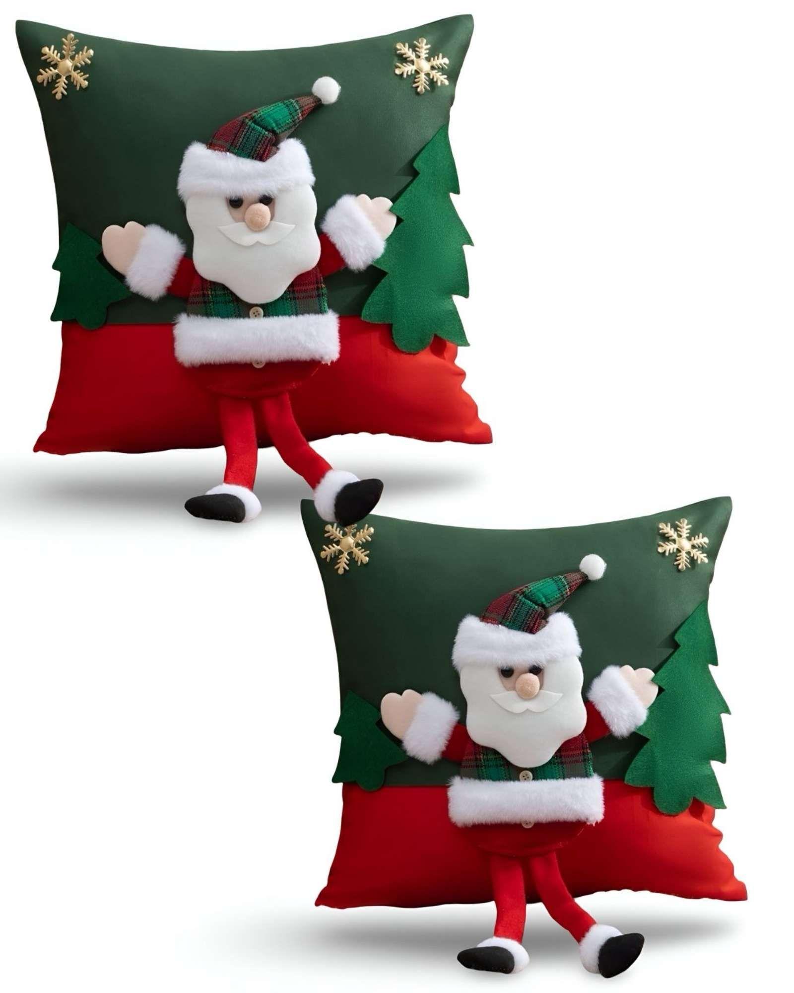 PACK DE 2 FUNDAS DE COJIN PARA NAVIDAD 3D   B19-0