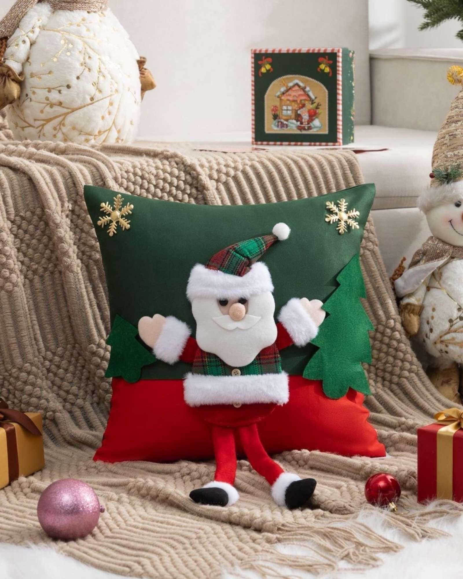 PACK DE 2 FUNDAS DE COJIN PARA NAVIDAD 3D   B19-1