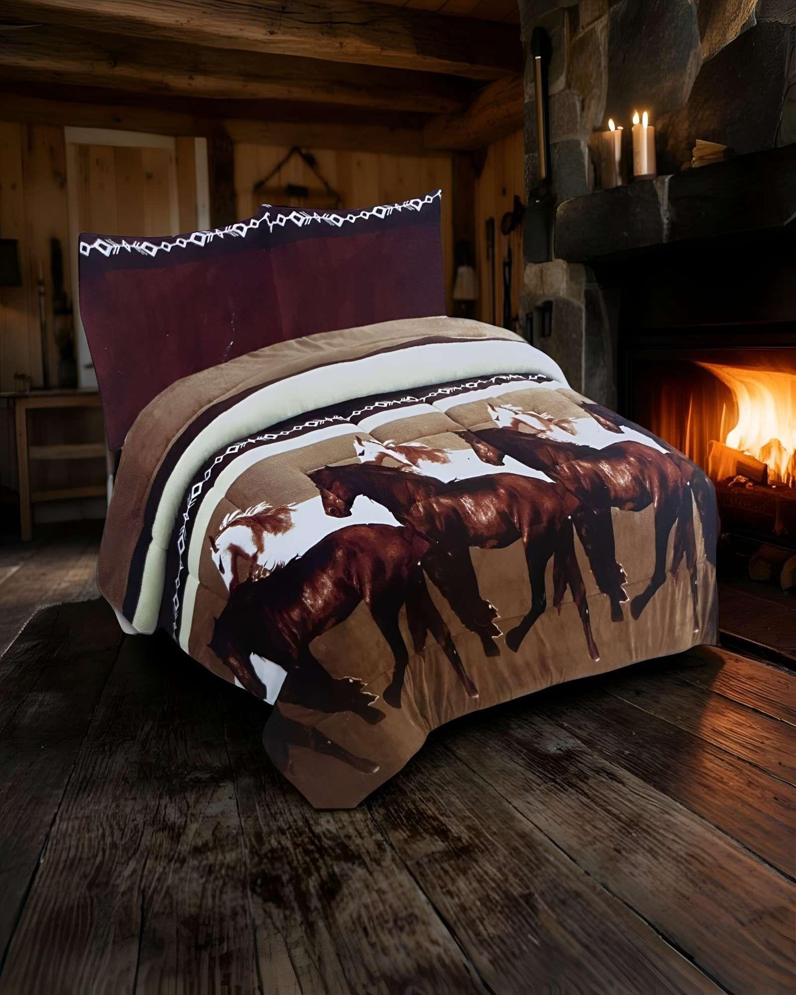 COBERTOR SHERPA 2 PLAZAS 230X250CM MULTICOLOR B10-2