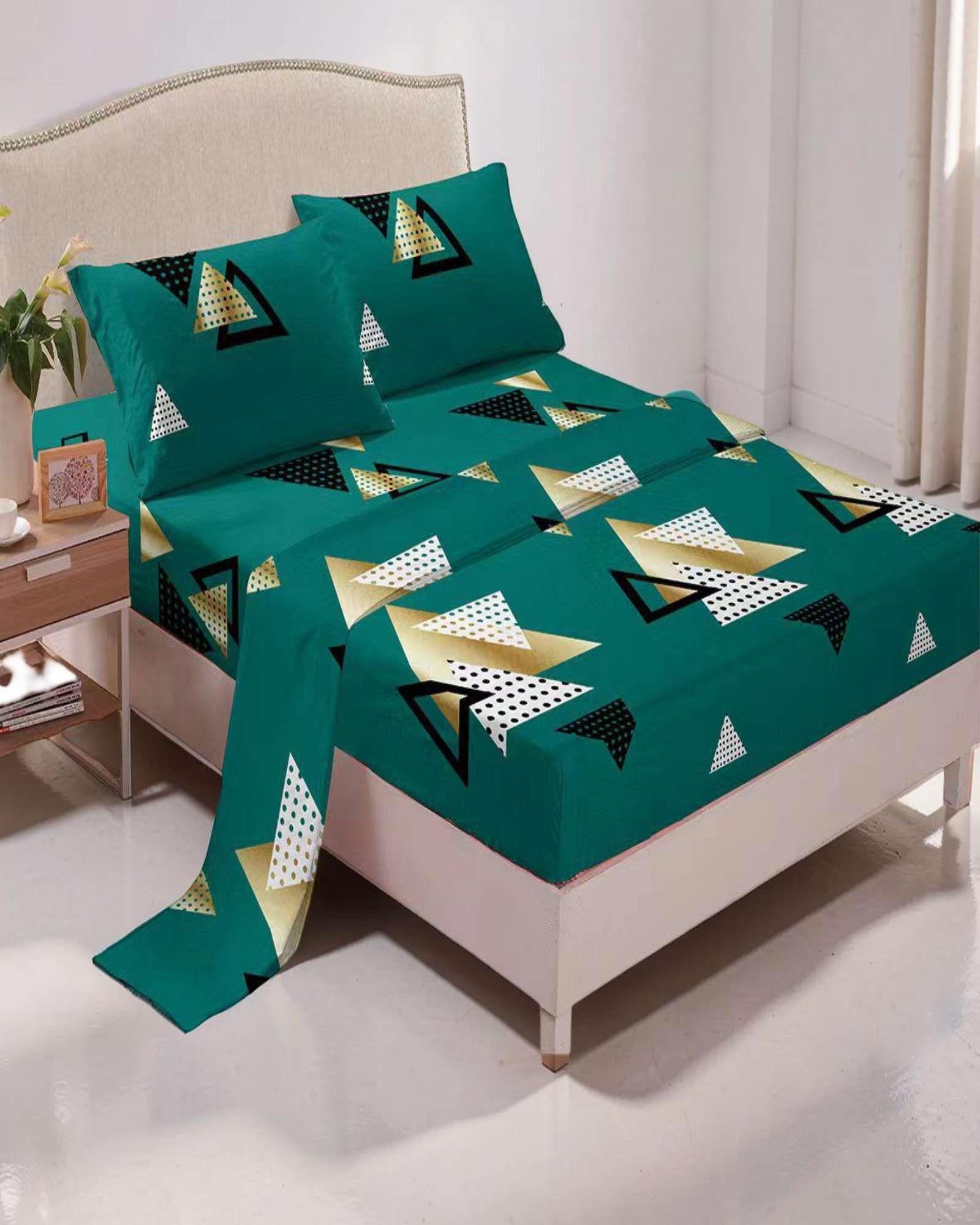 PACK DE SABANAS 200 HILOS  2 PLAZAS CON DISEÑO S09-2