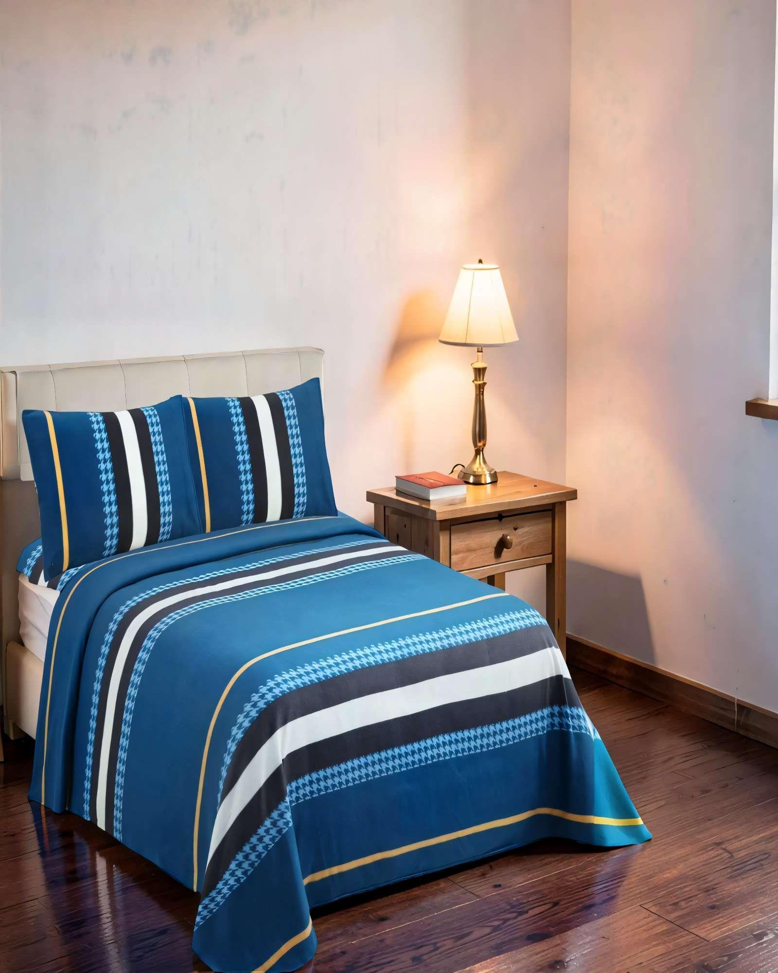 SET DE  SABANA POLAR 2 PLAZAS  CON DISEÑO 2-2