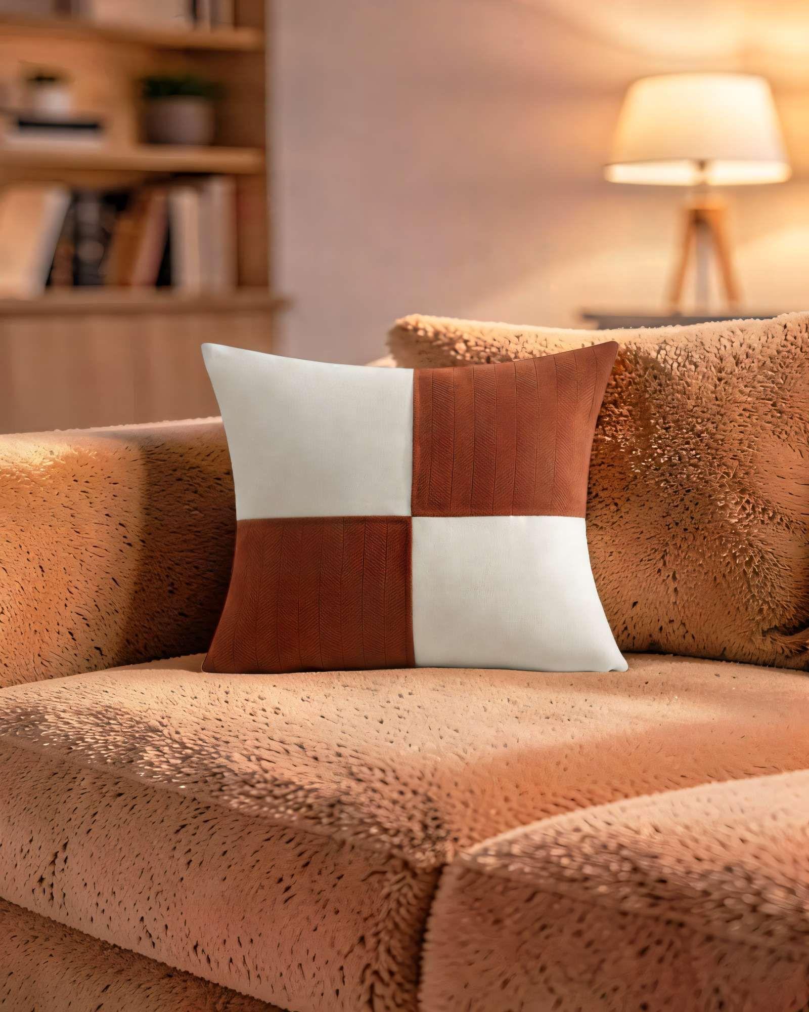 SET DE 2 FUNDAS DE COJIN 45CMX45CM  CHENILLE ROMBO COLOR BURDEO-2