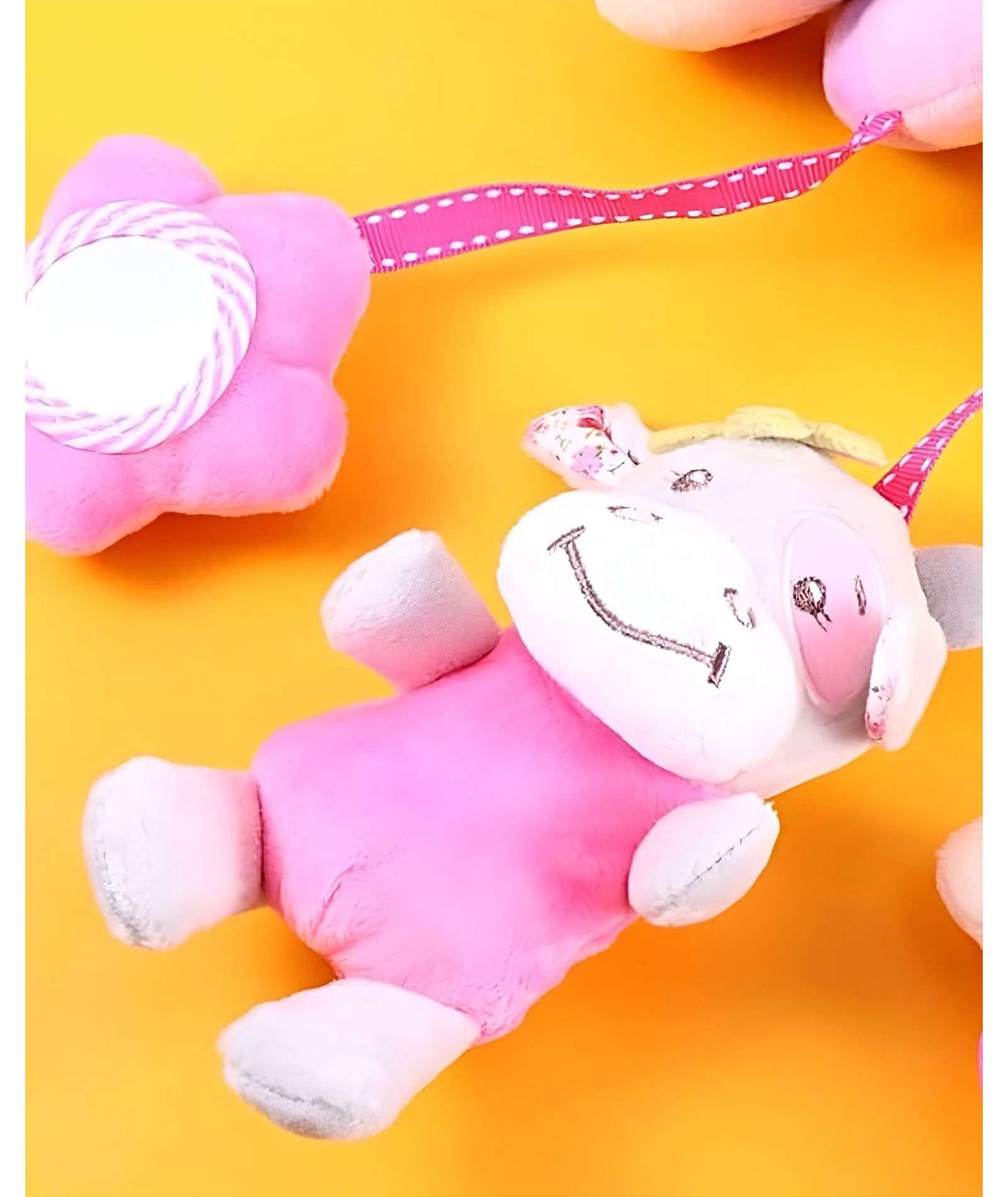 Juguete Espiral Suave con Sonajeros y Texturas para el Coche diseño vaca-3